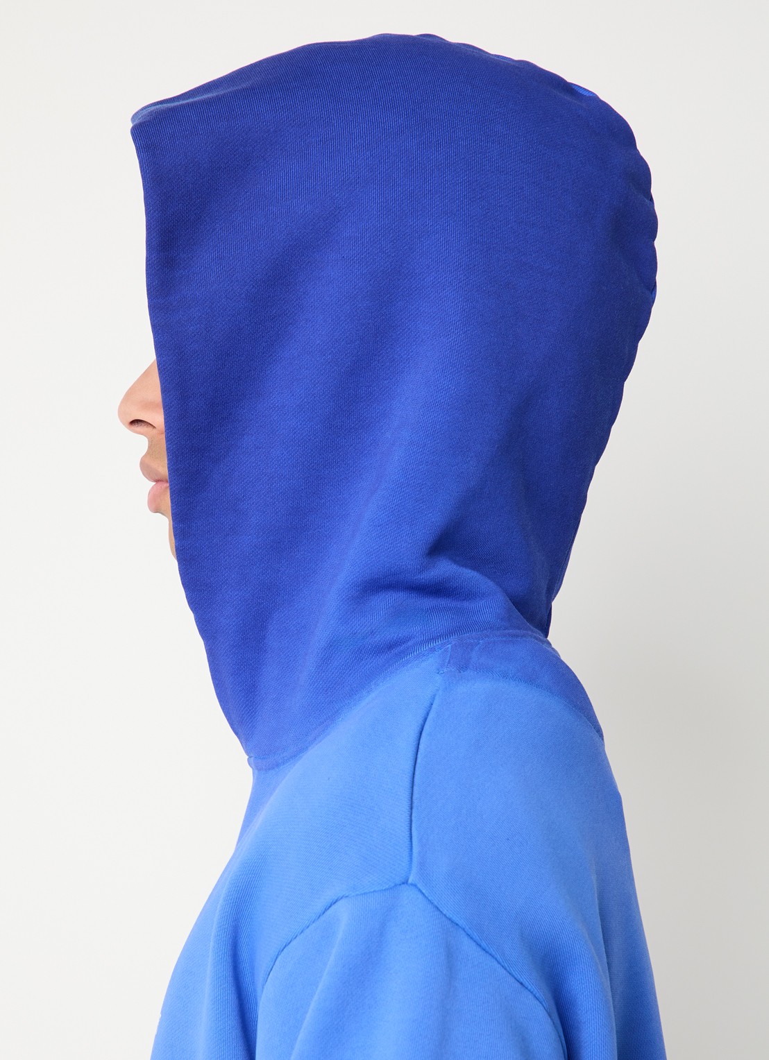 FLÂNEUR With You hoodie met logoprint - detail 5 kobaltblauw