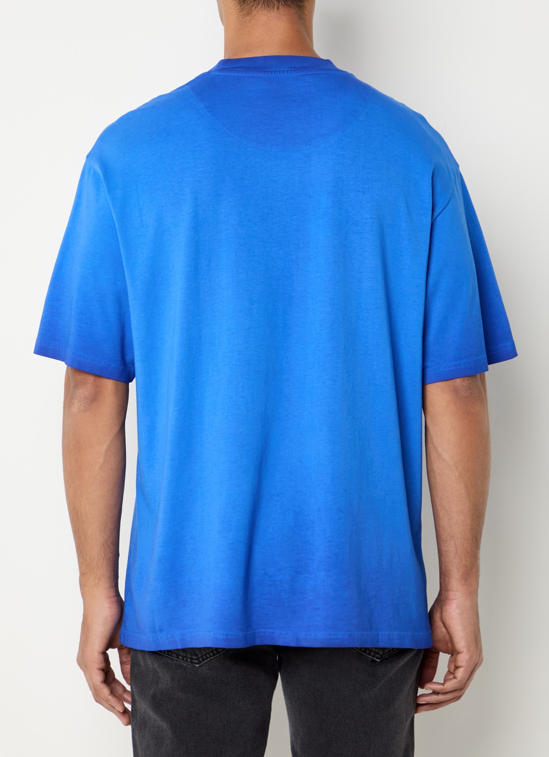 FLÂNEUR With You T-shirt met print - achterkant royalblauw