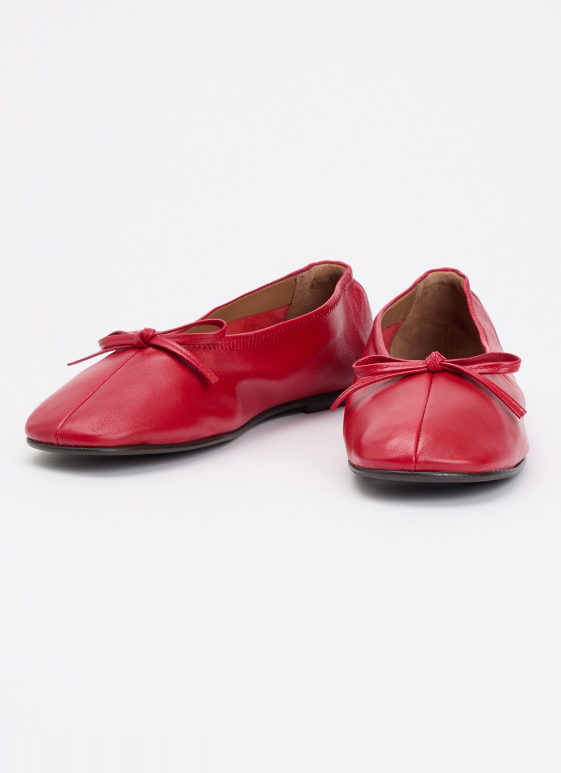 Flattered Blaise ballerina van geitenleer - detail 3 rood