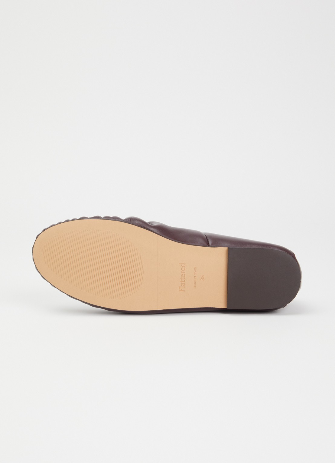 Flattered Bon Bon loafer van lamsleer - detail 4 bordeauxrood