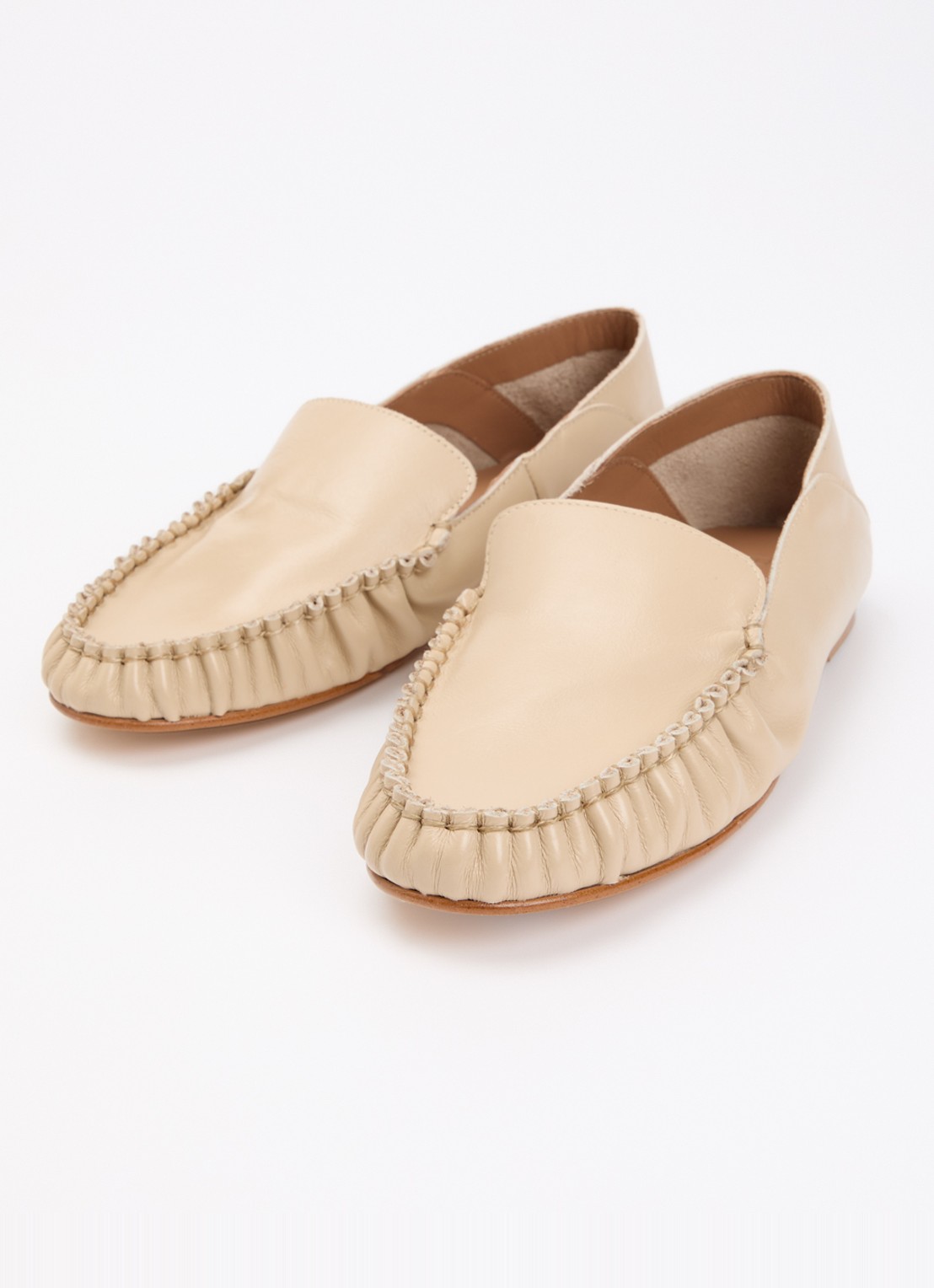 Flattered Bon Bon mocassin van leer - detail 3 beige