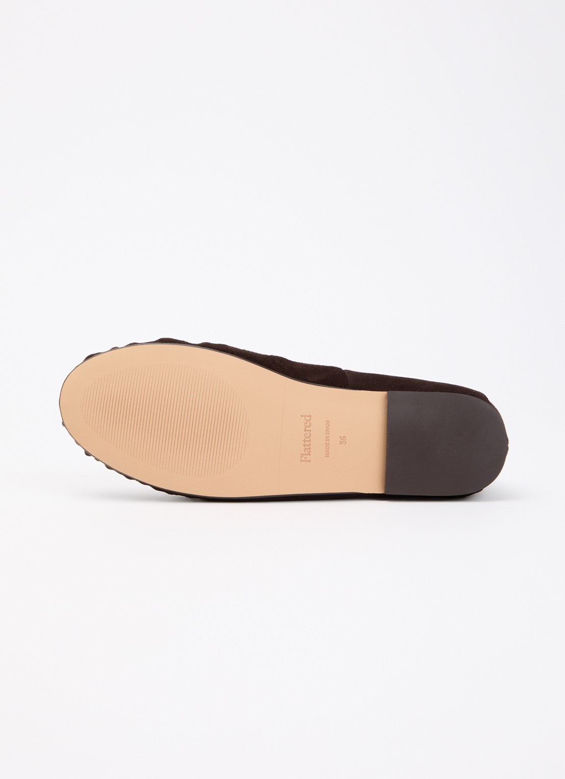 Flattered Bon Bon mocassin van suède  - detail 4 chocoladebruin