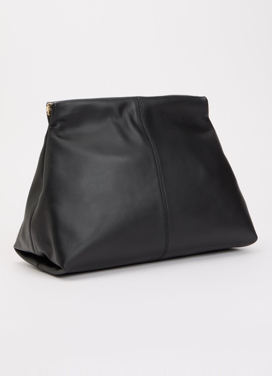 Flattered Clay clutch van leer - achterkant zwart