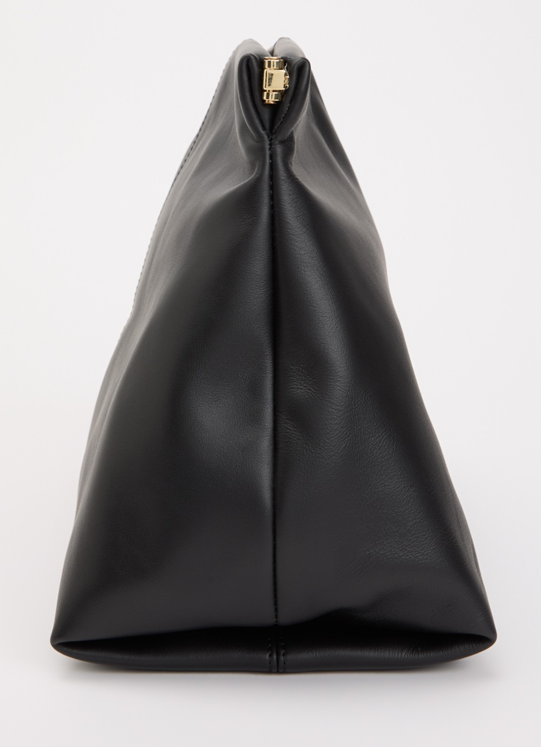 Flattered Clay clutch van leer - detail 4 zwart