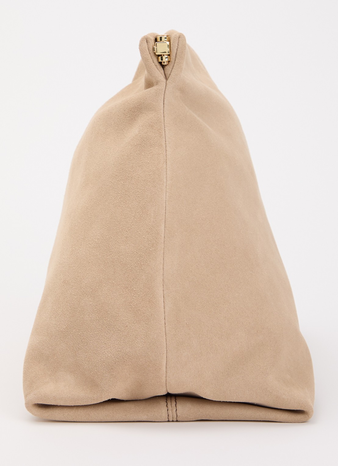 Flattered Clay clutch van suéde  - detail 4 zand