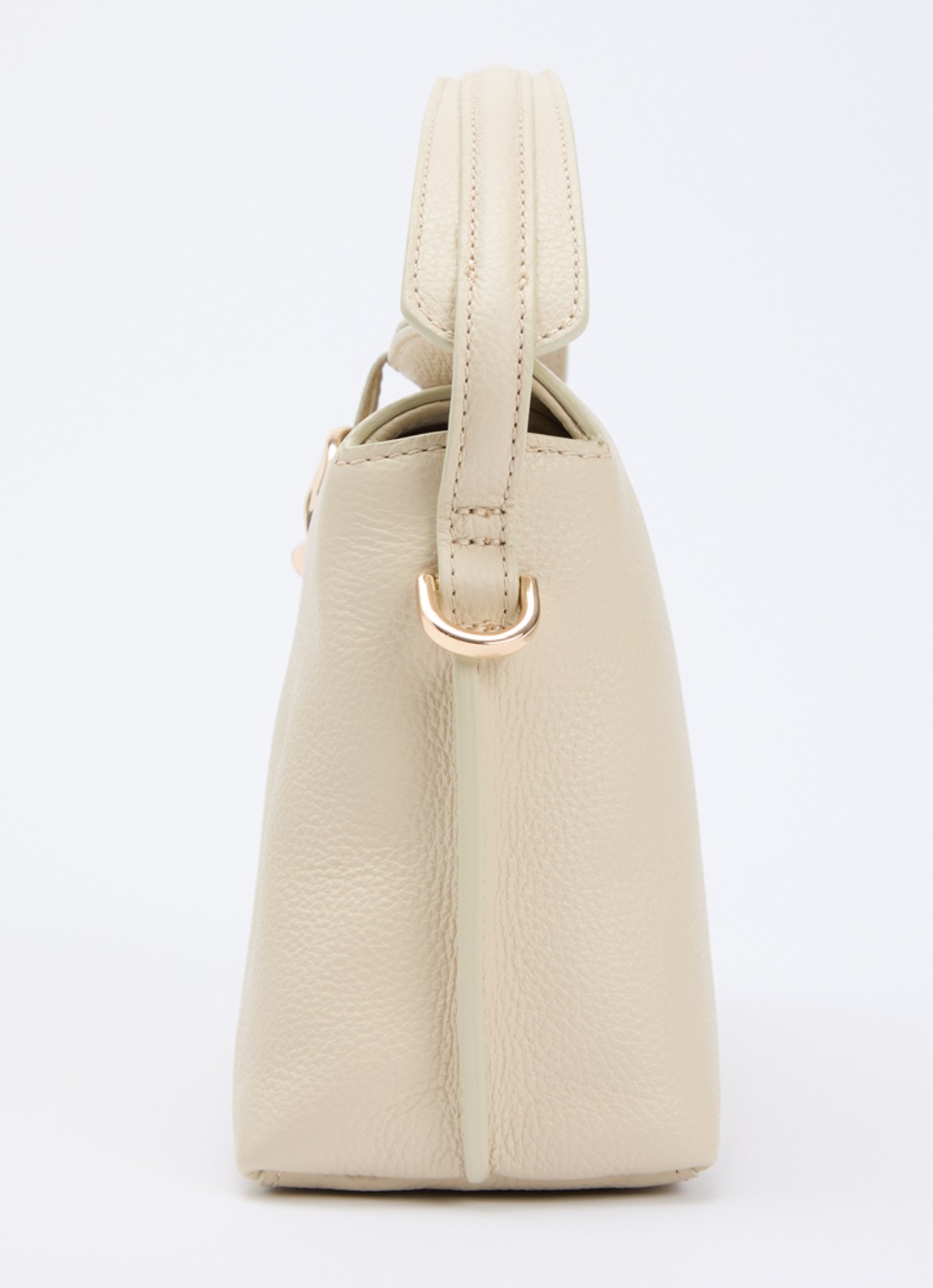 Flattered Hanna Mini handtas van leer met afneembare schouderriem - detail 3 gebroken wit