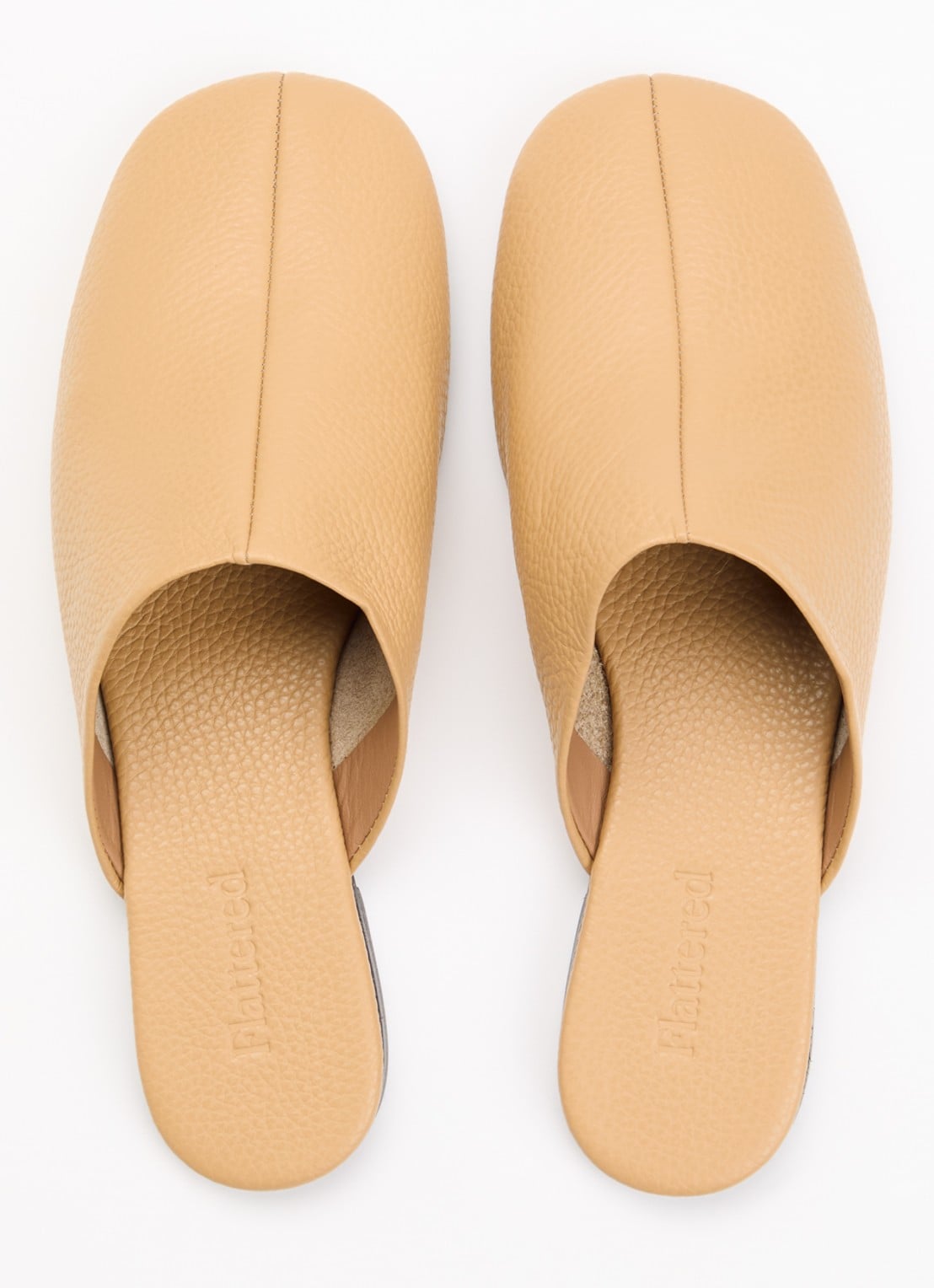 Flattered Maurine instapper van leer  - detail 3 beige