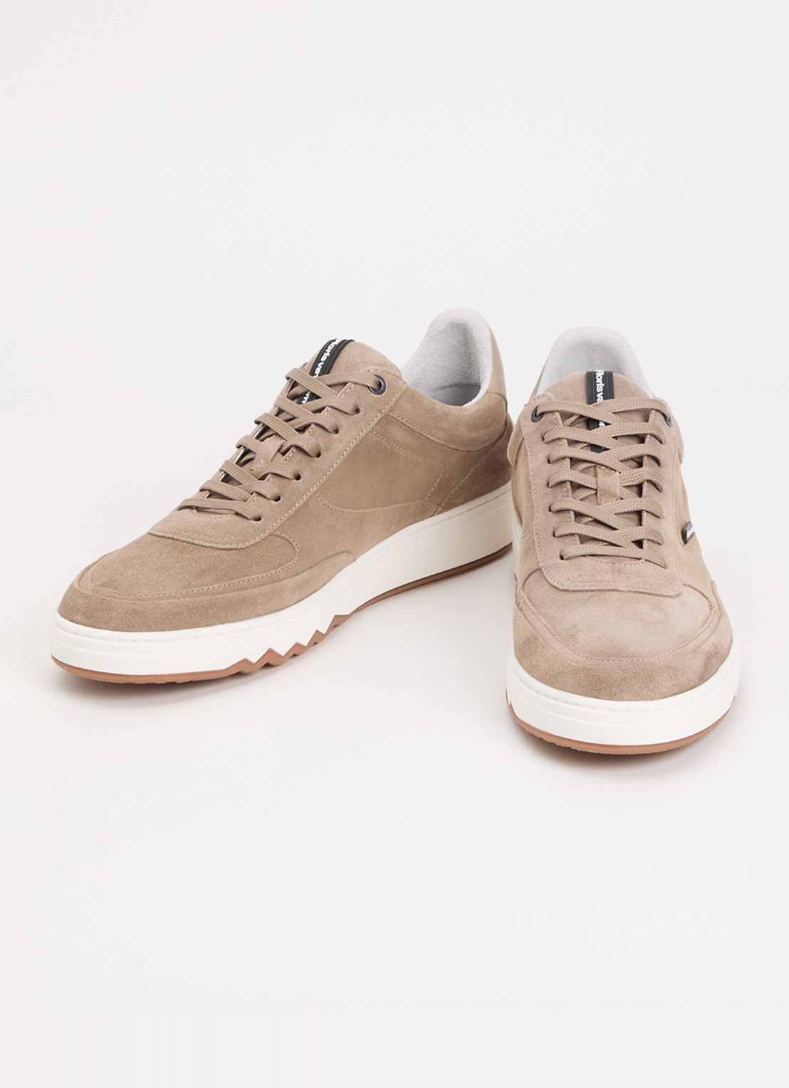 Floris van Bommel De Kupster 05.24 sneaker van leer - detail 3 donkerbeige
