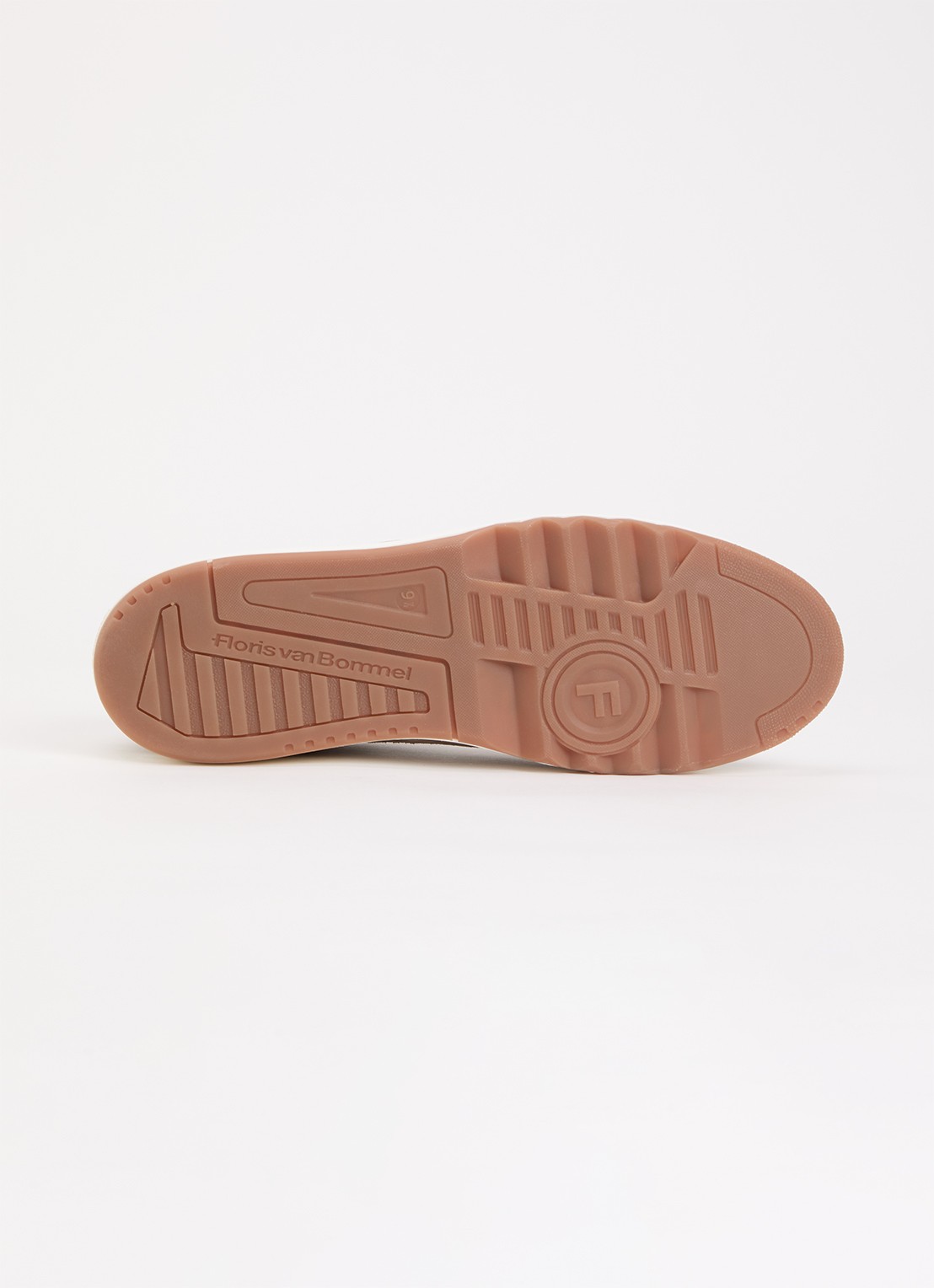 Floris van Bommel De Kupster 05.24 sneaker van leer - detail 5 donkerbeige