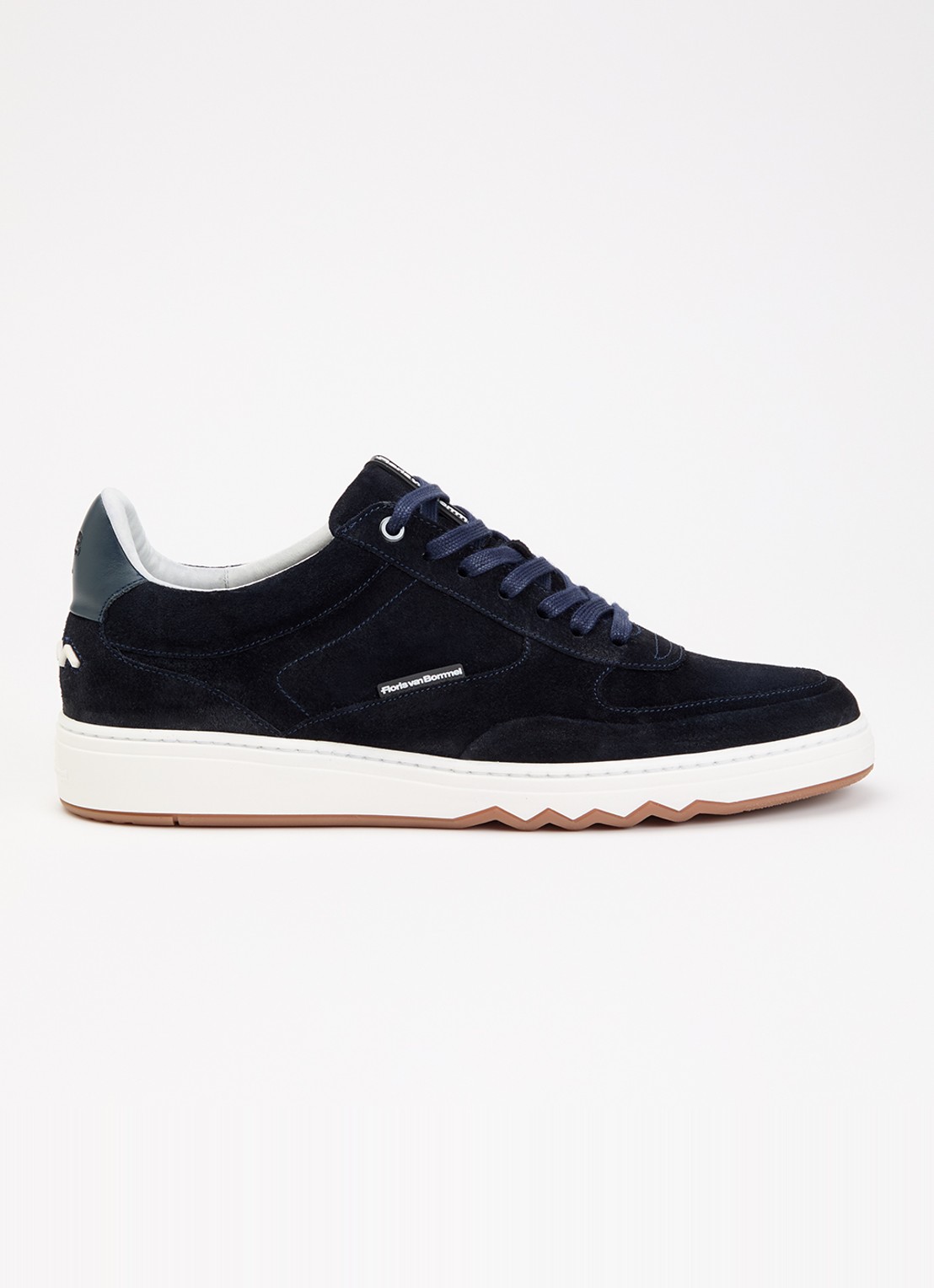 Floris van Bommel De Kupster 05.26 sneaker van suède - voorkant 4 royalblauw