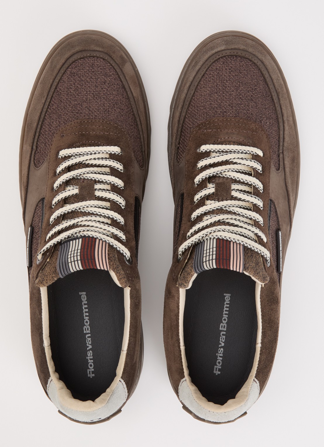 Floris van Bommel De Kupster 09.00 sneaker met suède details - detail 3 bruin