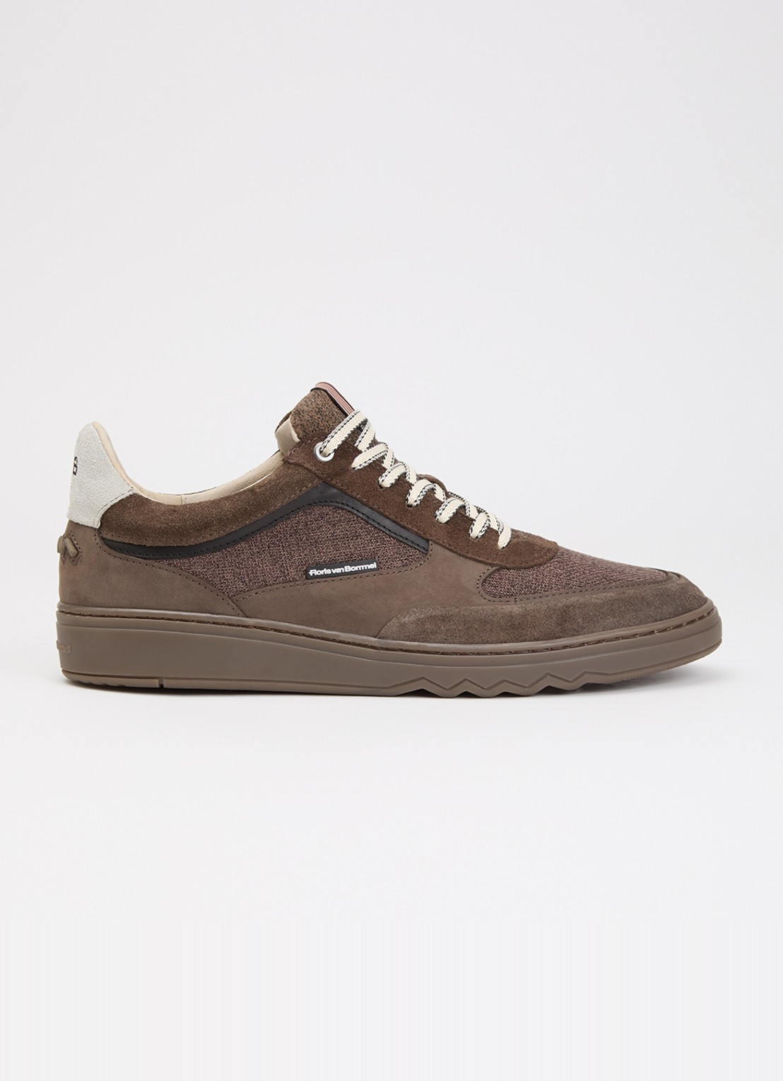 Floris van Bommel De Kupster 09.00 sneaker met suède details - voorkant 5 bruin