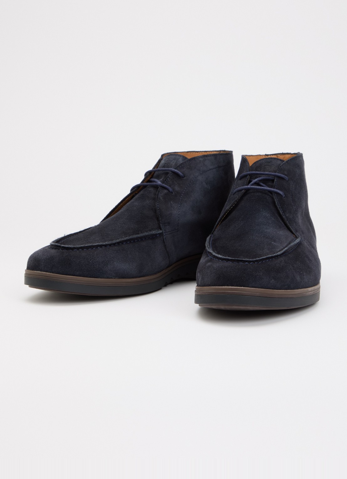 Floris van Bommel De Oister 05.04 veterschoen van kalfssuède - detail 3 blauw
