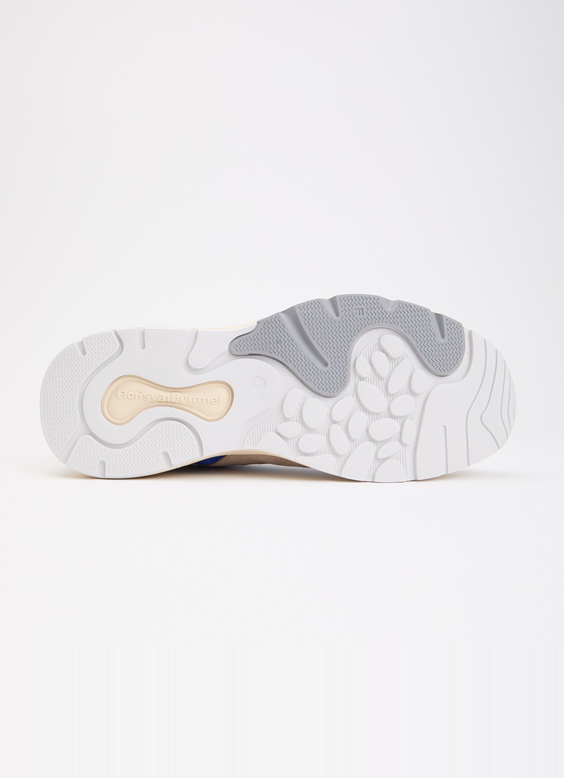 Floris van Bommel De Rezer 01.26 sneaker met suède en mesh details - detail 5 donkerbeige