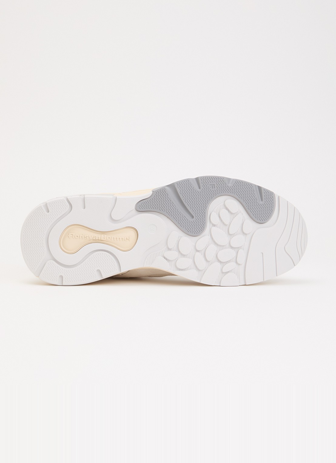 Floris van Bommel De Rezer 01.32 sneaker van leer met details van suéde  - detail 3 wit