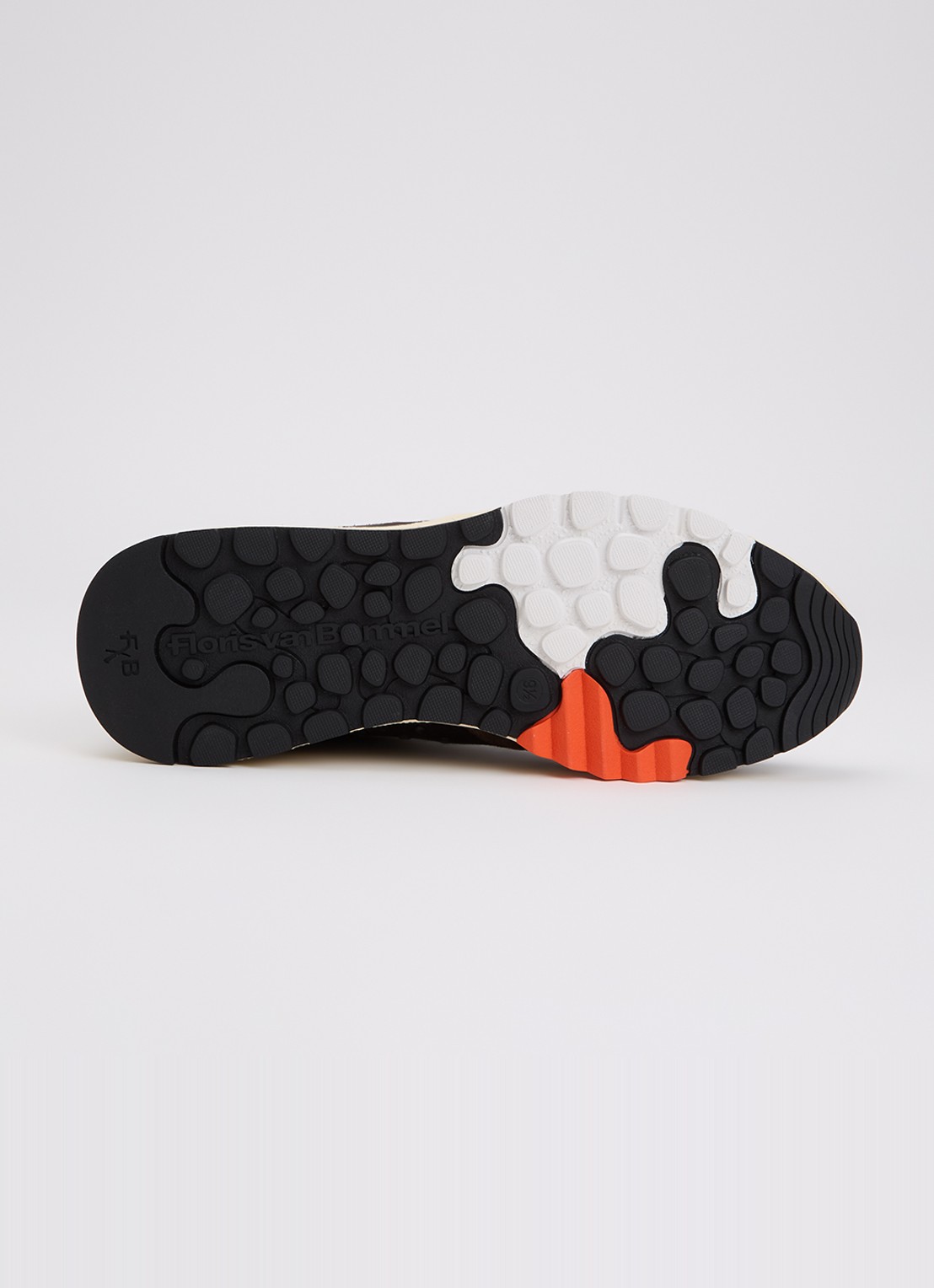 Floris van Bommel De Treener 01.19 sneaker van suède met details van leer - detail 3 bronsgroen