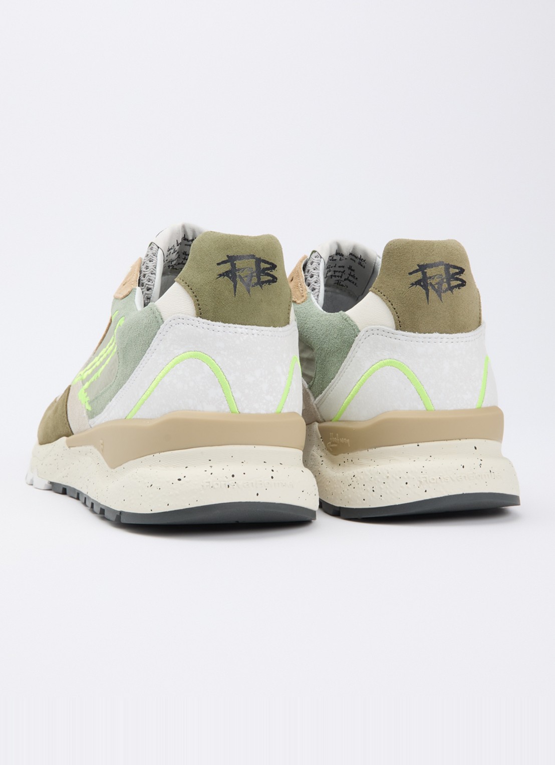 Floris van Bommel De Treener 06.06 sneaker - achterkant groen