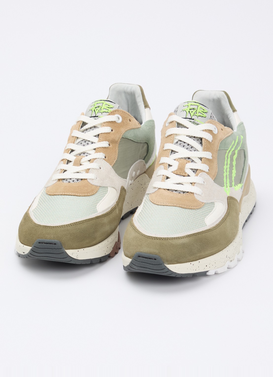 Floris van Bommel De Treener 06.06 sneaker - detail 3 groen