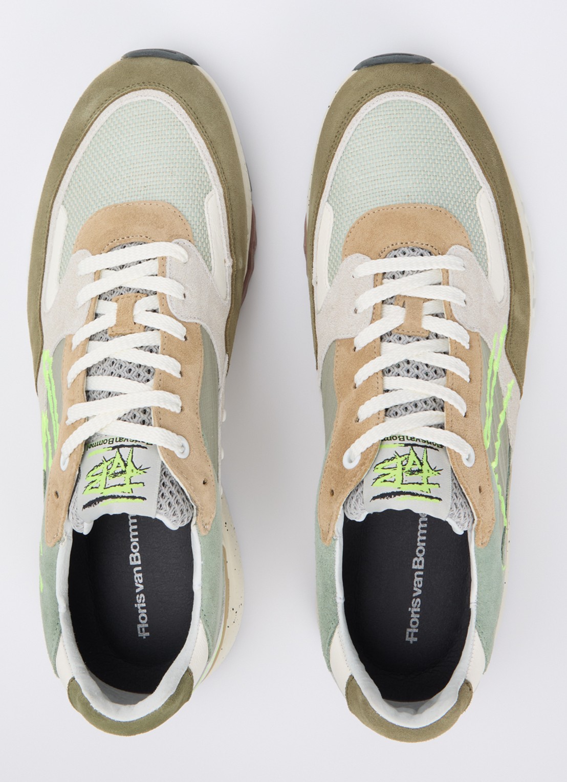 Floris van Bommel De Treener 06.06 sneaker - detail 4 groen