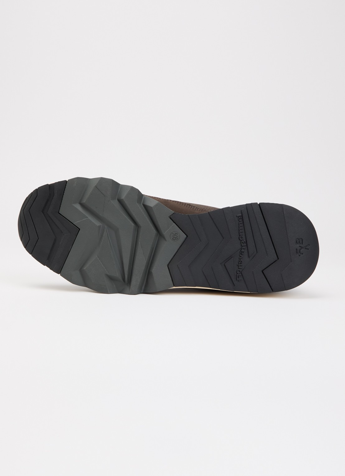 Floris van Bommel De Zager 01.29 sneaker van nubuck - detail 3 donkerbruin