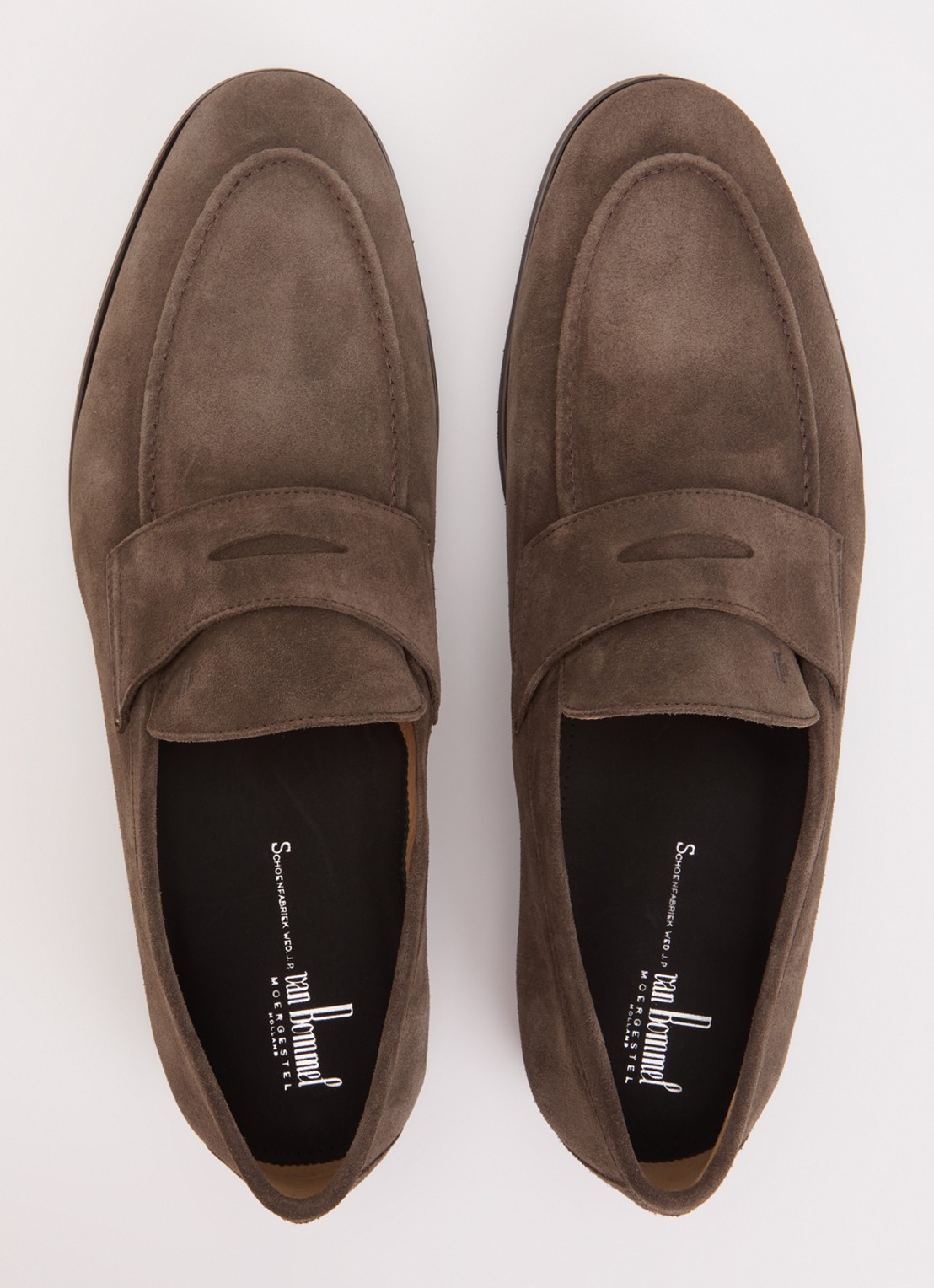 Floris van Bommel Reda loafer van suède - detail 4 grijs