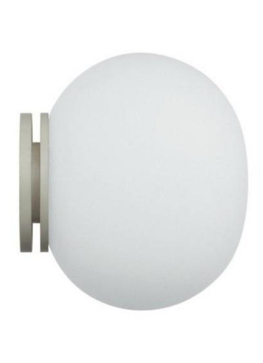 Flos Glo-Ball C/W Mini wandlamp spiegel - voorkant wit