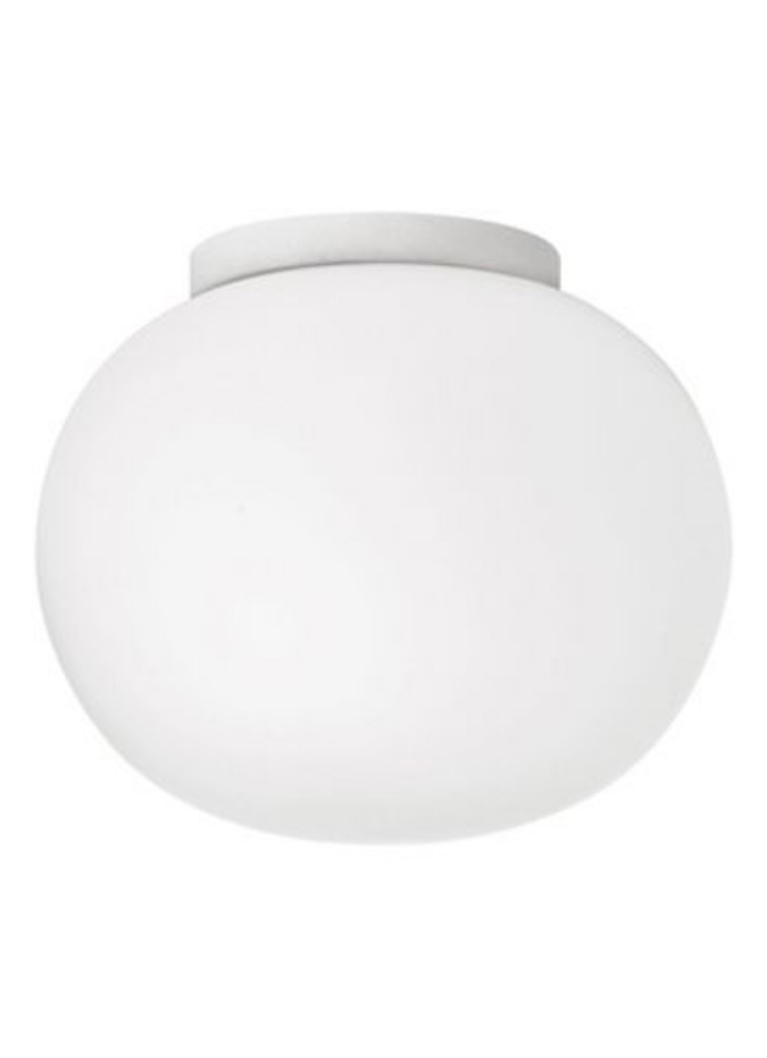 Flos Glo-Ball C/W Zero plafond-en wandlamp Ø 19 cm - voorkant wit