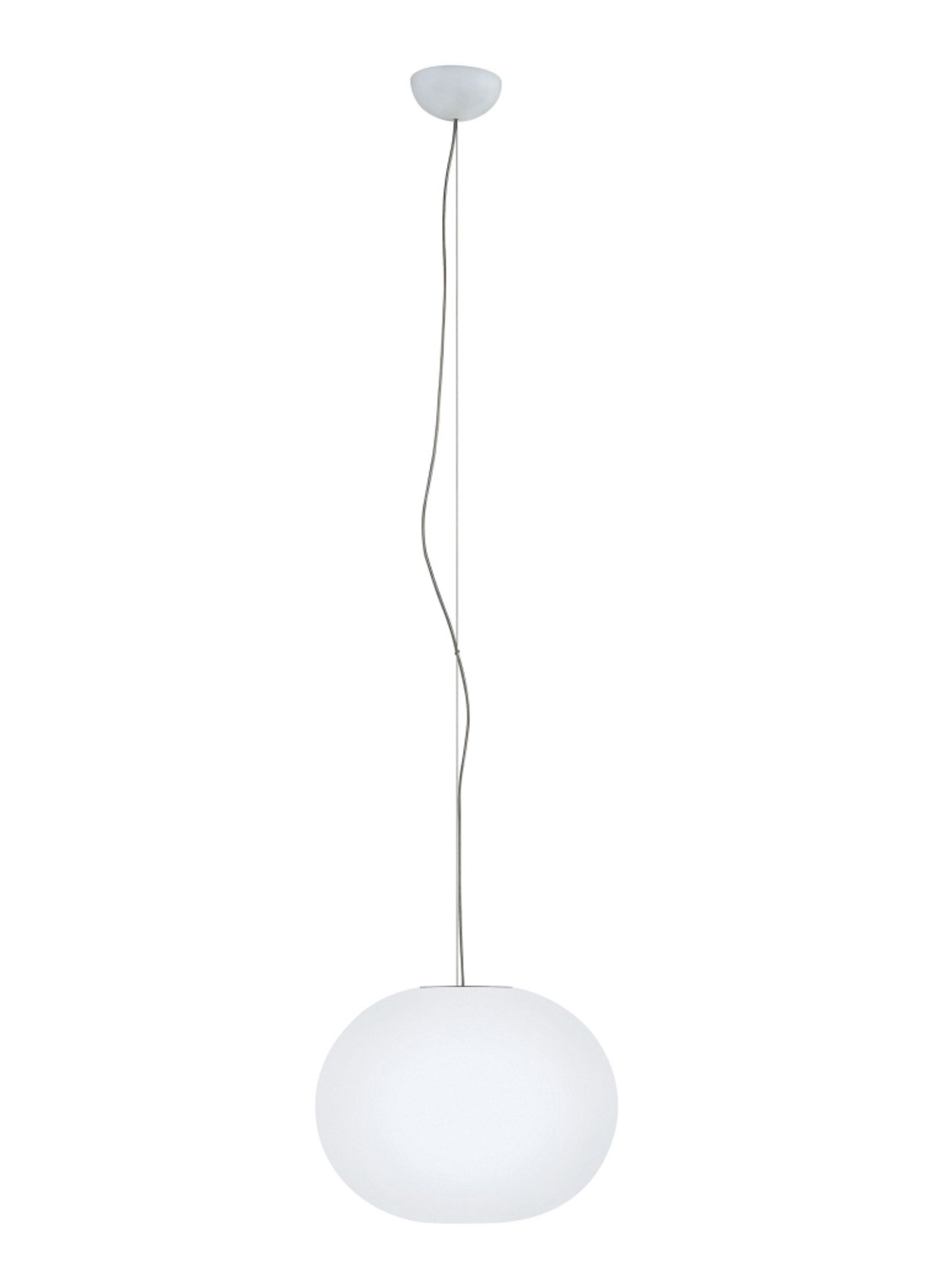 Flos Glo-ball S1 hanglamp Ø33 cm - voorkant wit