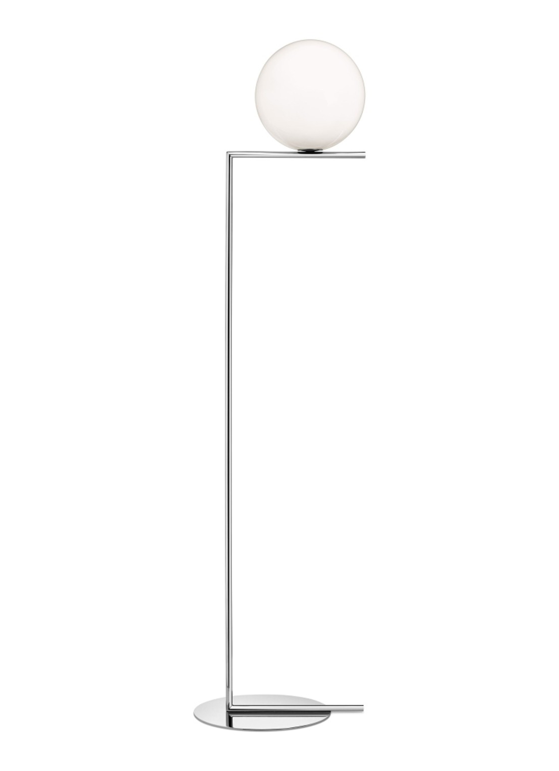 Flos IC Lights F1 vloerlamp - voorkant metaal