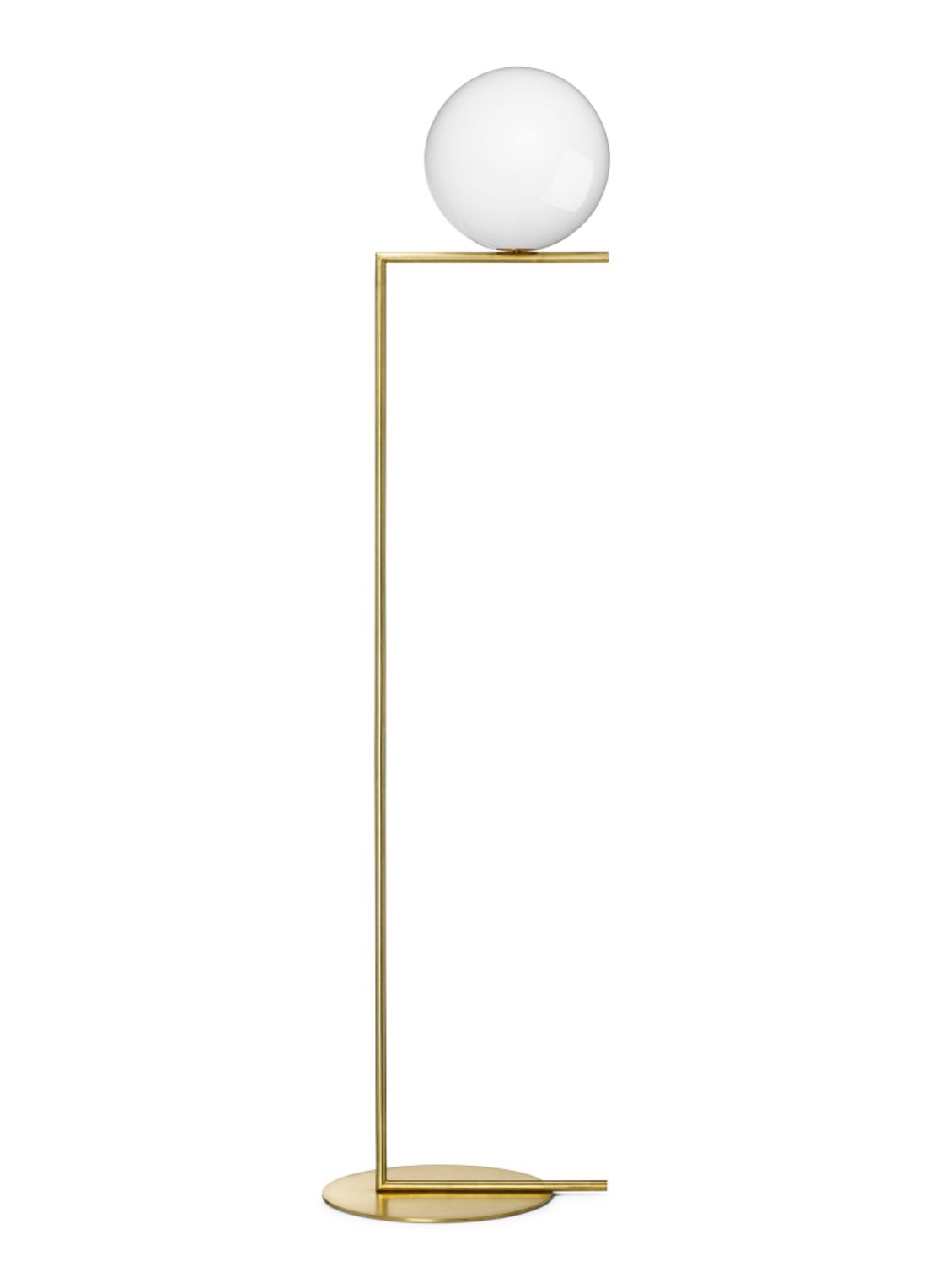 Flos IC Lights F2 vloerlamp - voorkant goud