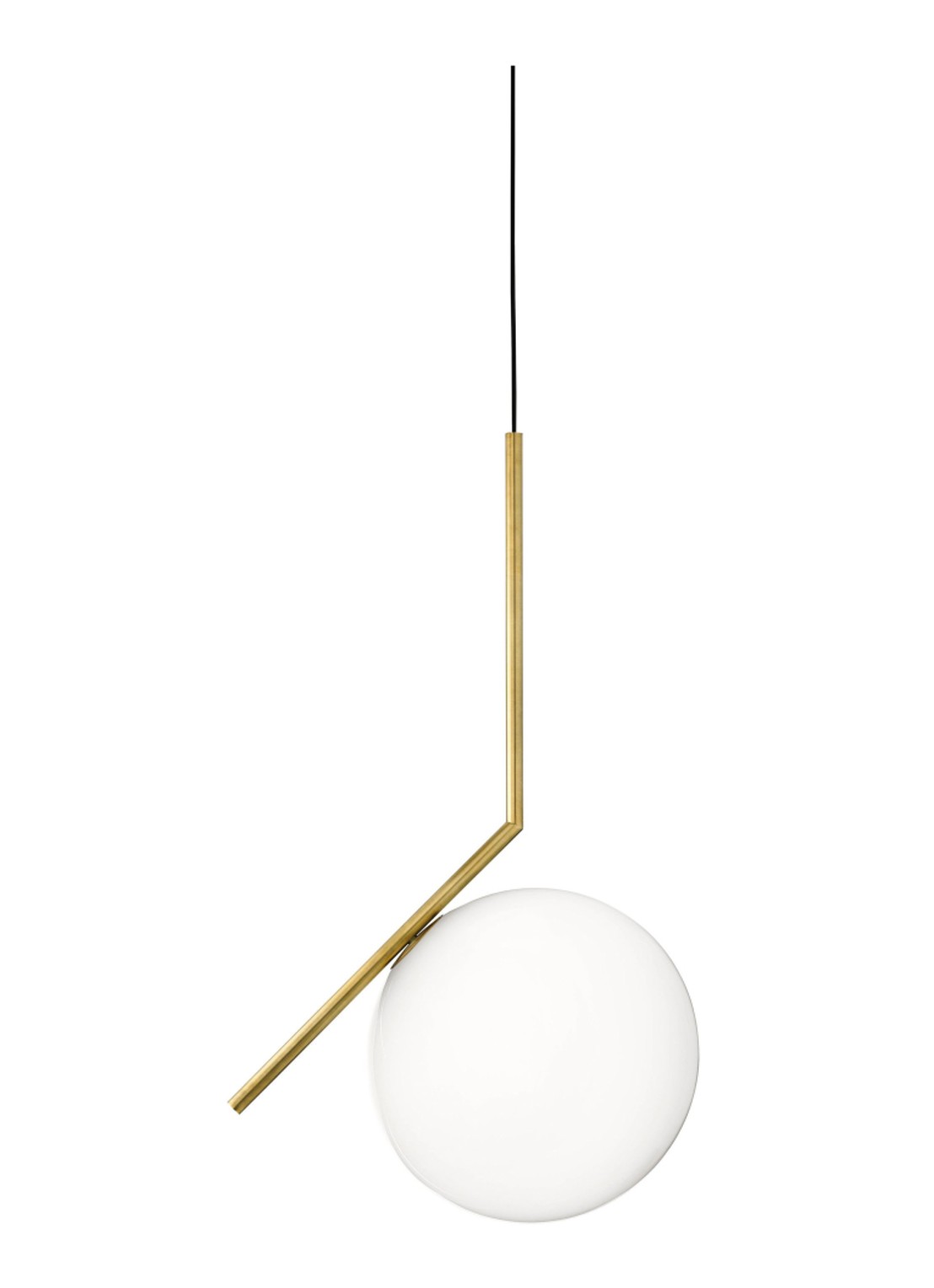 Flos IC Lights S2 hanglamp Ø 30 cm - voorkant zwart
