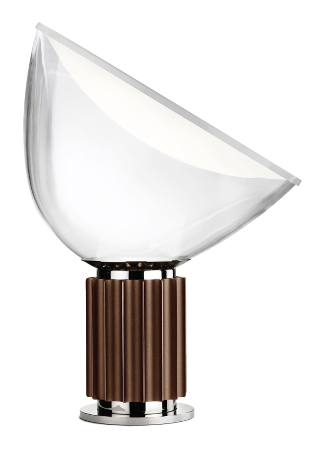 Flos Taccia Small tafellamp LED - voorkant bruin