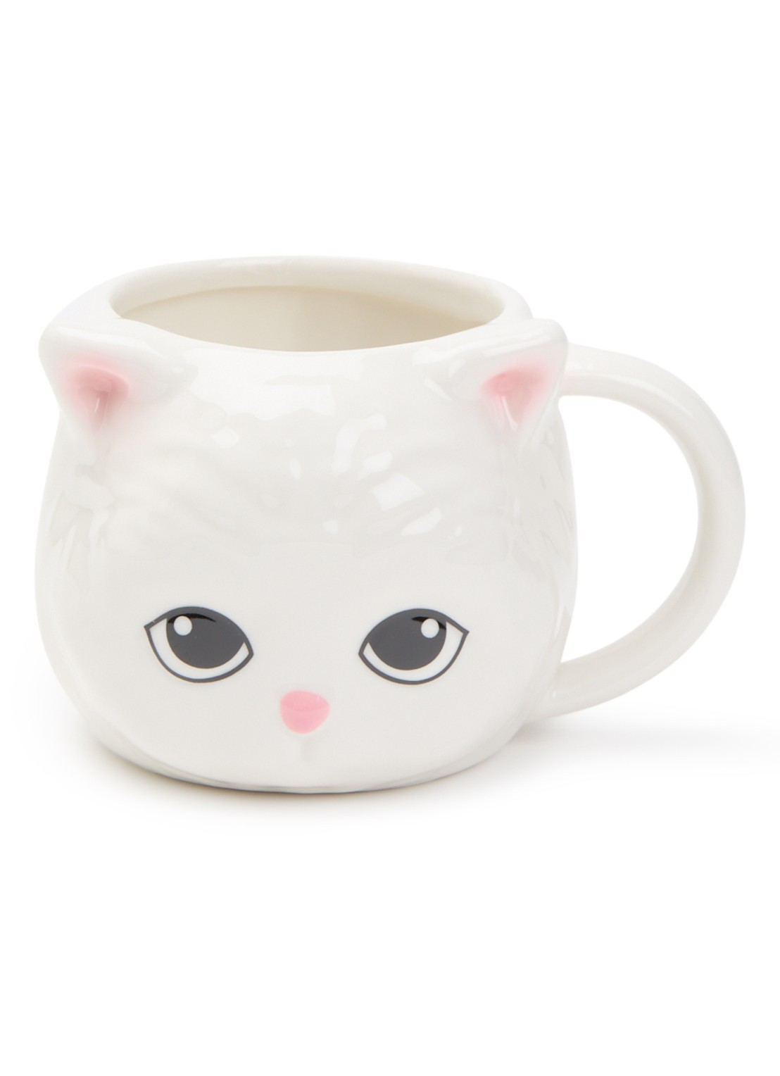 Fluid Market Cat mok 40 cl - voorkant gebroken wit