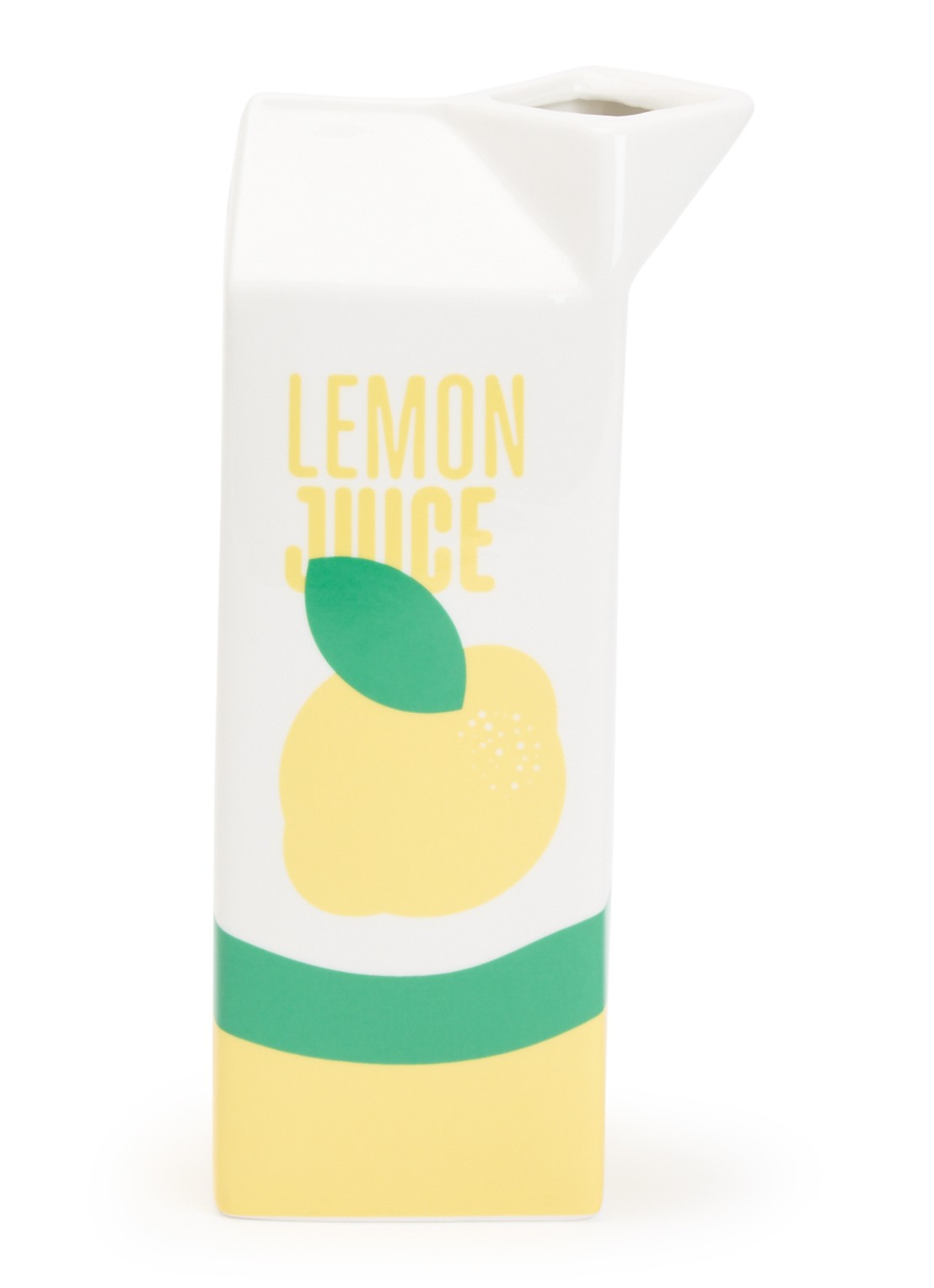 Fluid Market Lemon Juice vaas 23 cm - voorkant wit
