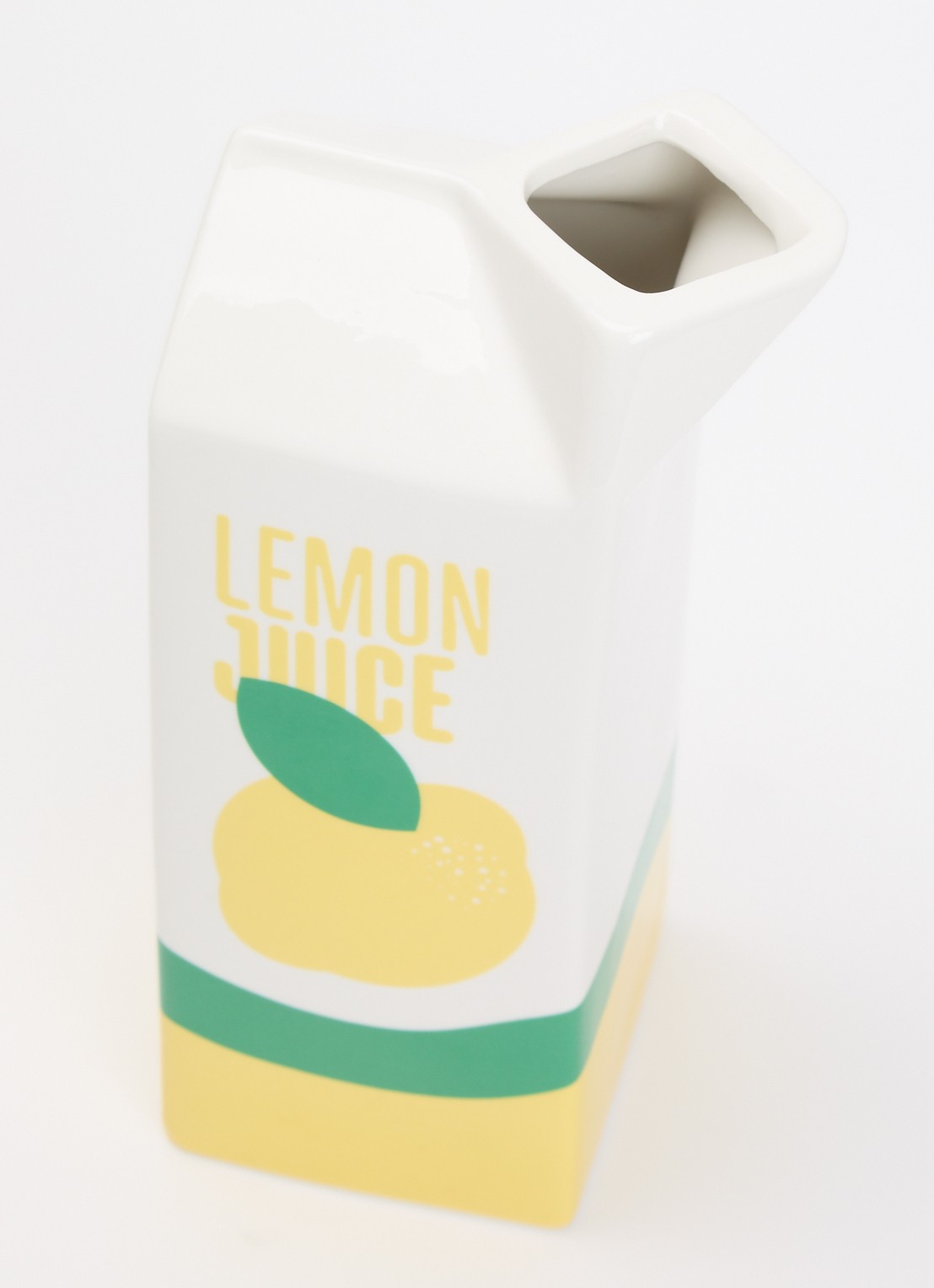Fluid Market Lemon Juice vaas 23 cm - voorkant 2 wit