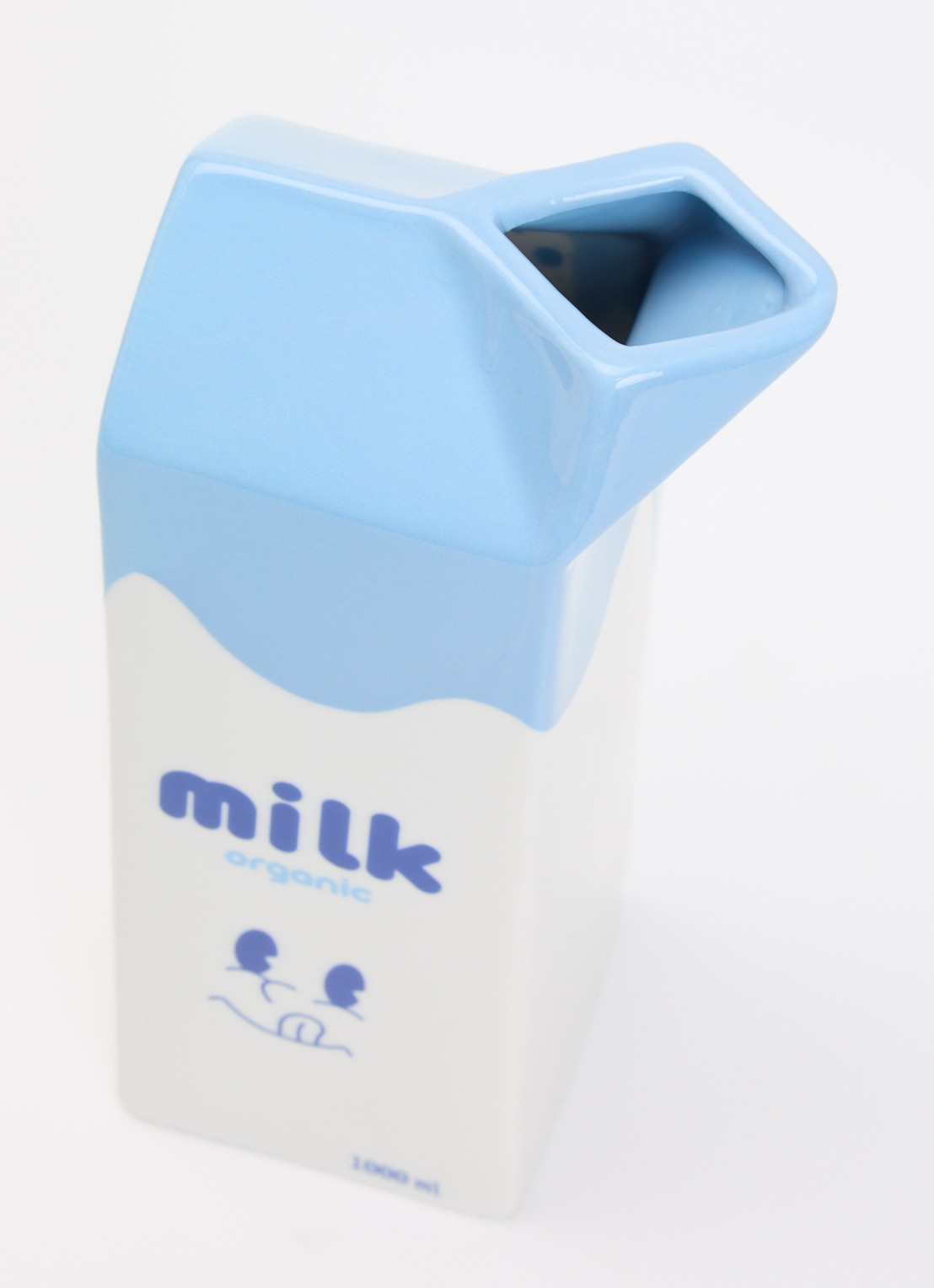Fluid Market Milk vaas 23 cm - voorkant 2 lichtblauw