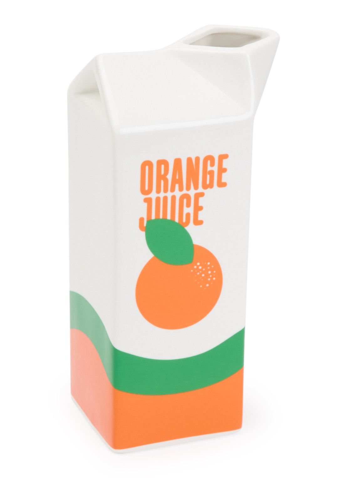 Fluid Market Orange Juice vaas 23 cm - voorkant gebroken wit