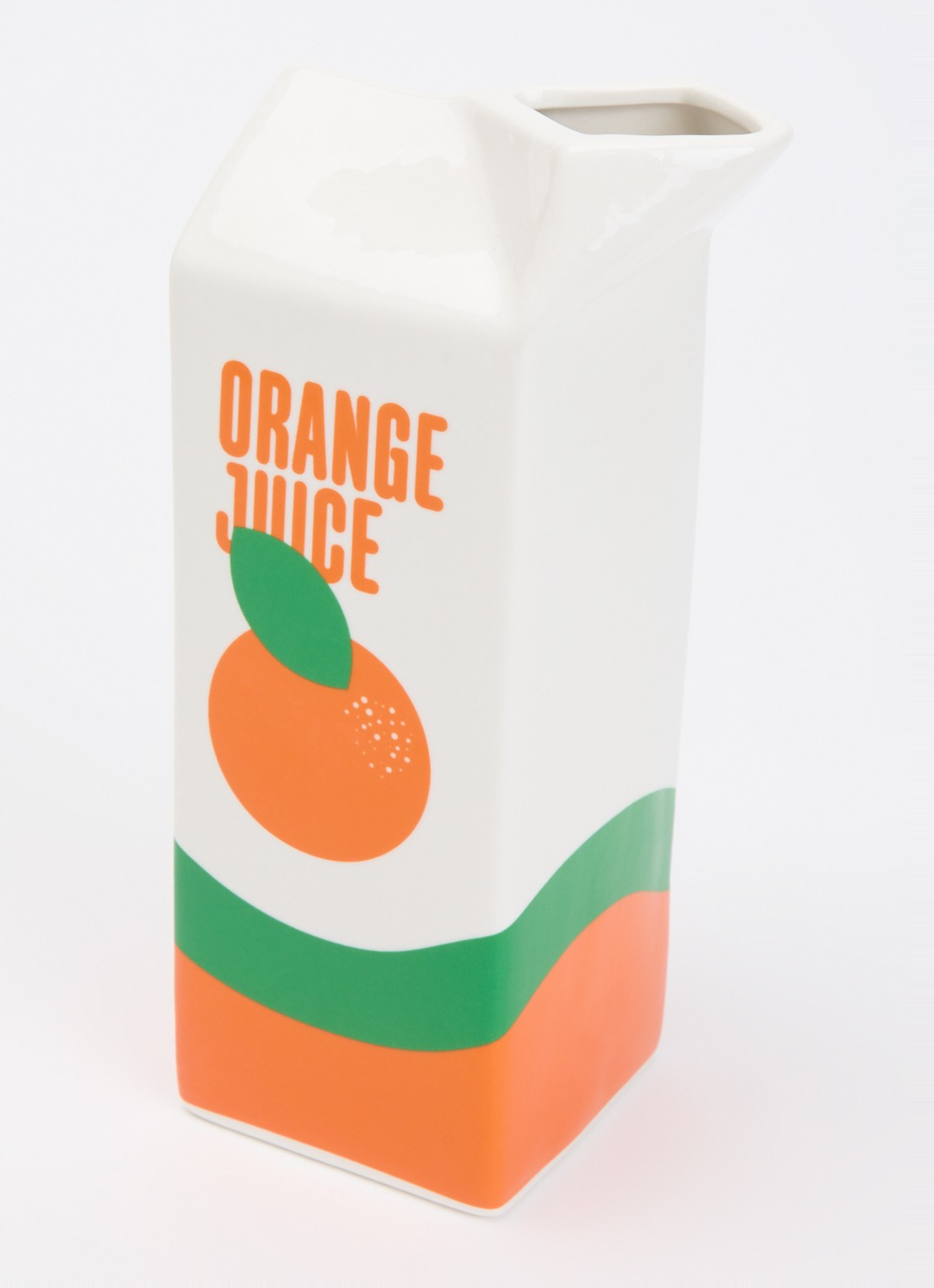Fluid Market Orange Juice vaas 23 cm - voorkant 2 gebroken wit