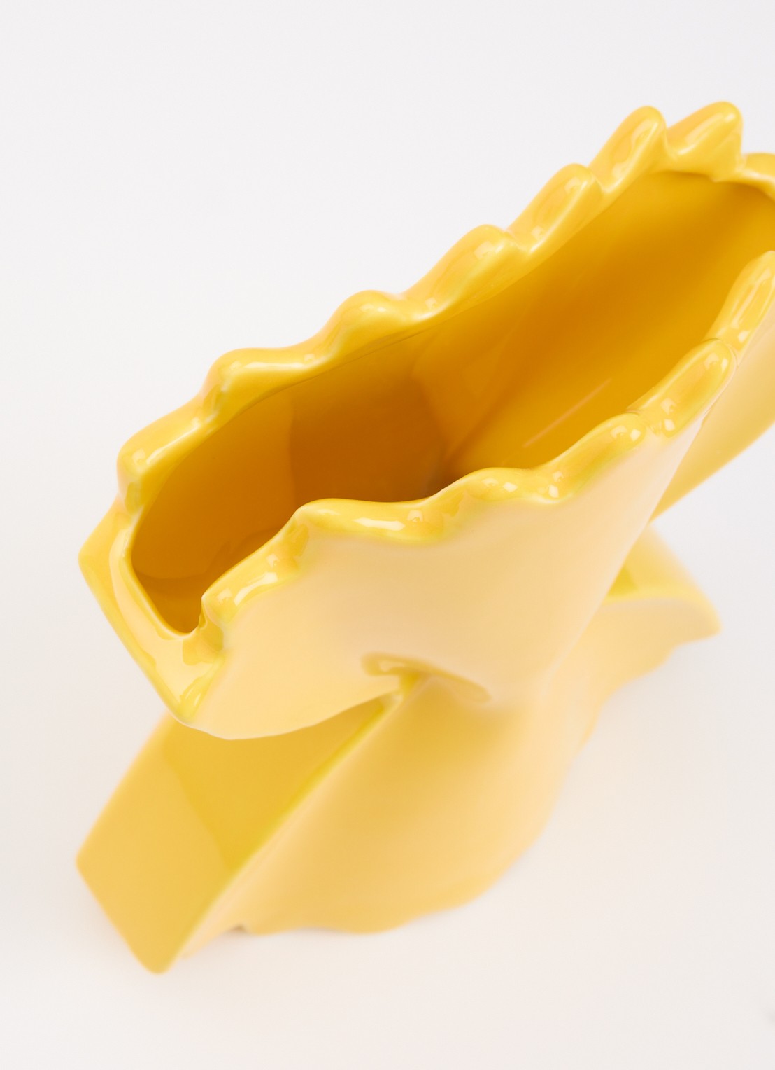 Fluid Market Pasta vaas 26 cm - voorkant 2 geel