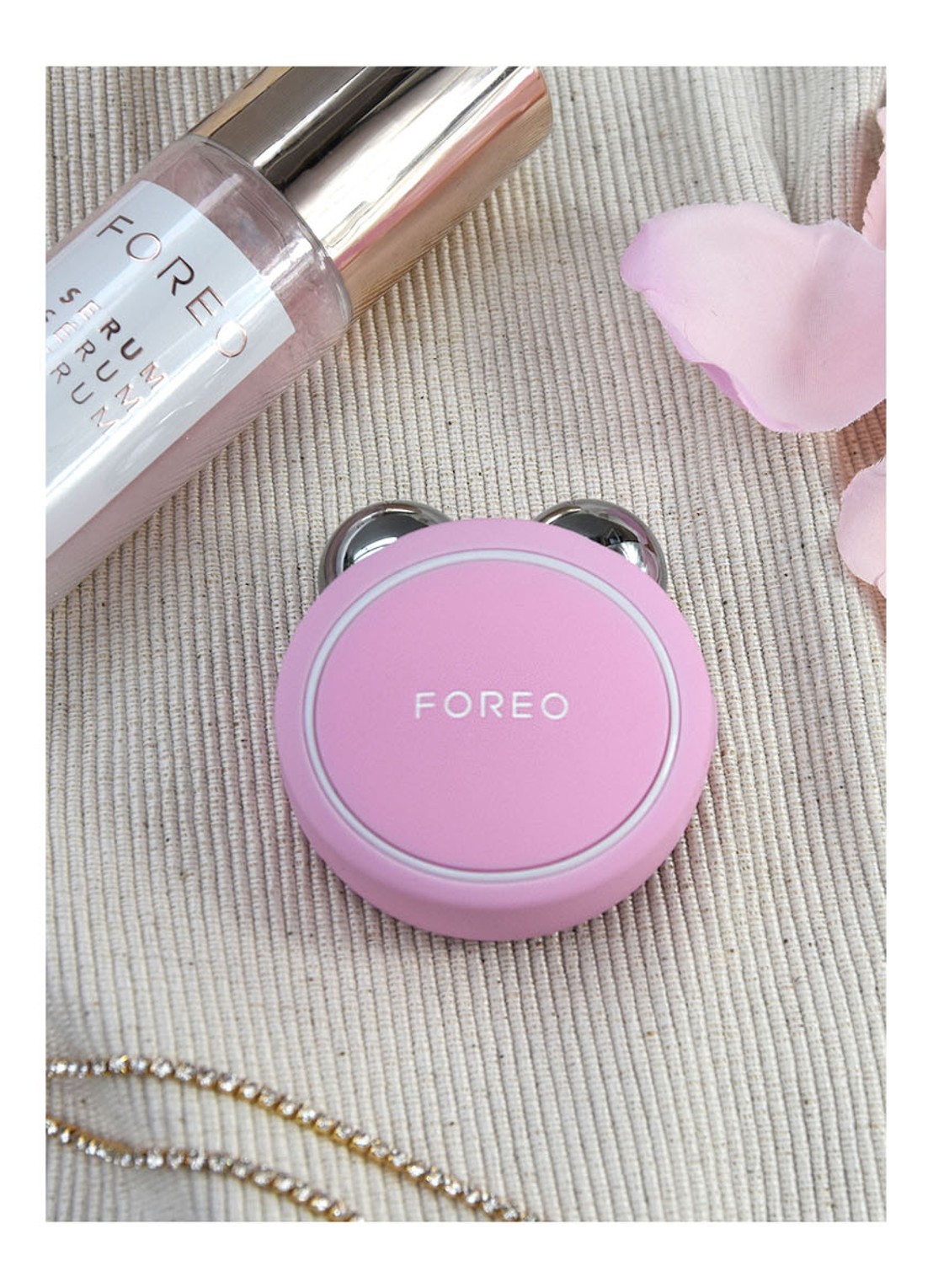 Foreo BEAR™ mini Pearl Pink - gezichtstool - detail 5 pearl pink