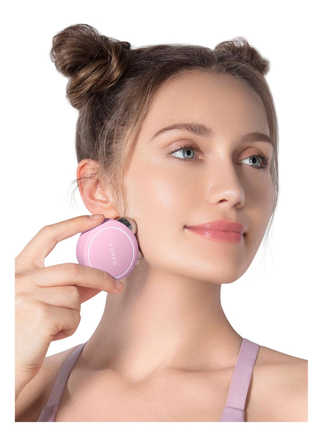 Foreo BEAR™ mini Pearl Pink - gezichtstool - voorkant 2 pearl pink