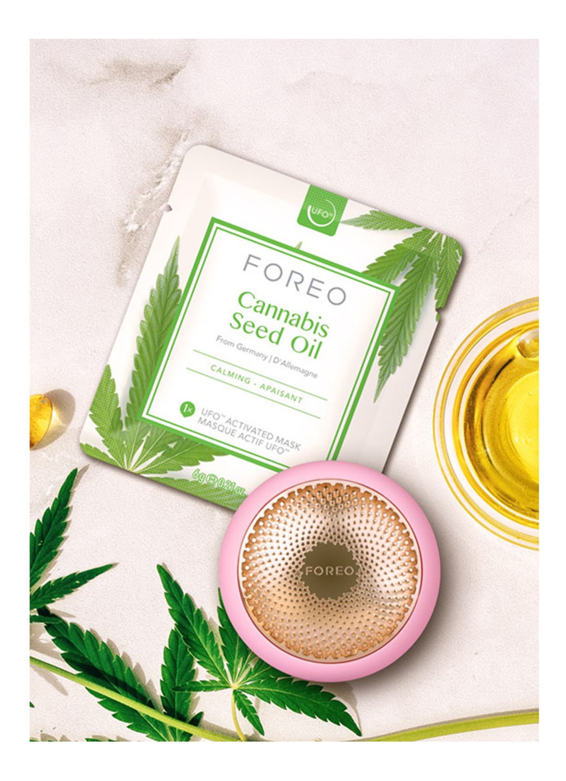 Foreo Cannabis Seed Oil Mask For UFO - gezichtsmasker 6 stuks - detail 2 undefined
