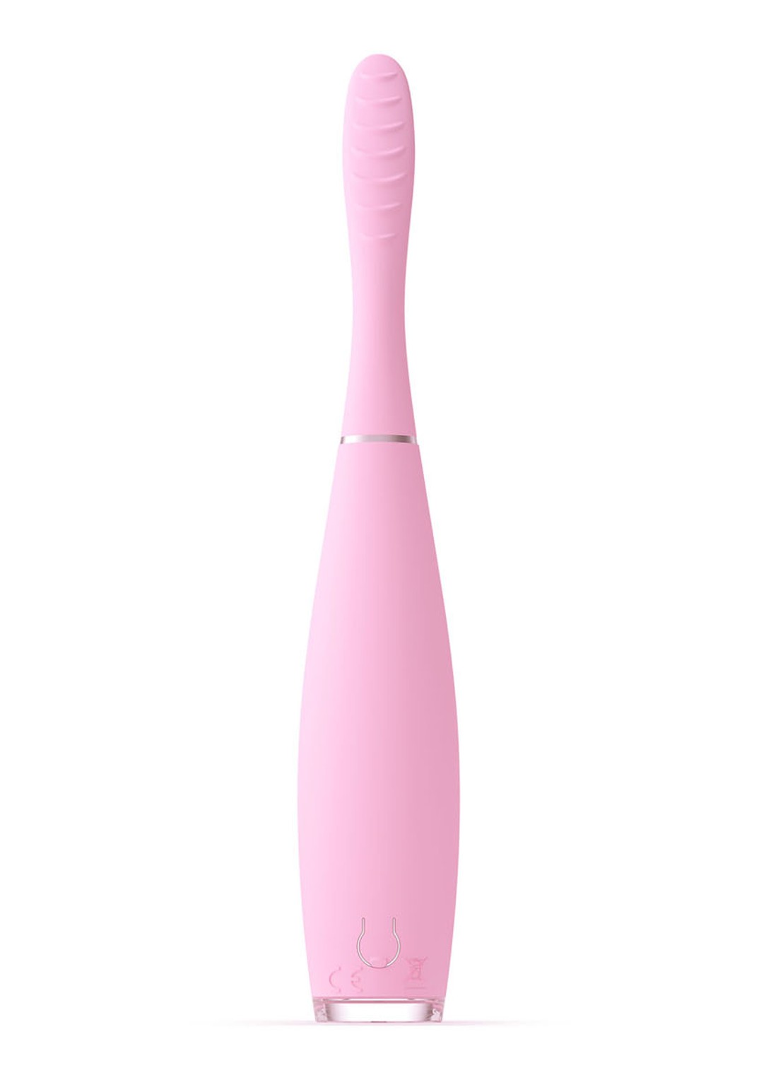 Foreo ISSA™ 3 ultra-hygienic silicone sonic toothbrush - elektrische tandenborstel - voorkant 4 pearl pink