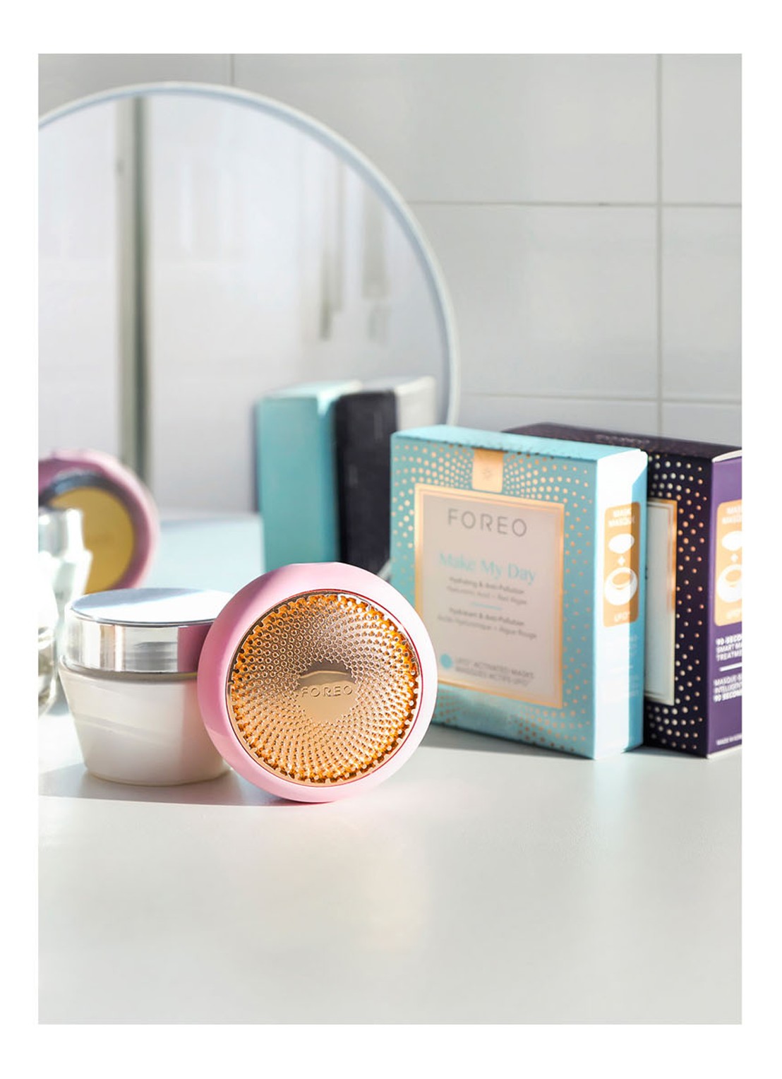 Foreo UFO™ 2 Pearl Pink - gezichtstool & masker - detail 5 pearl pink