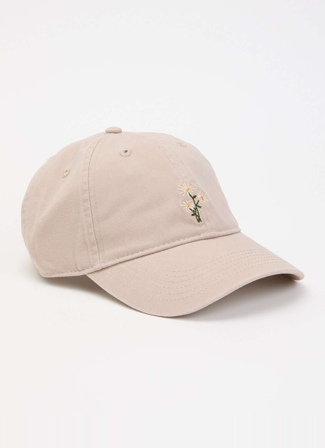 forét Bellis pet met borduring - voorkant beige
