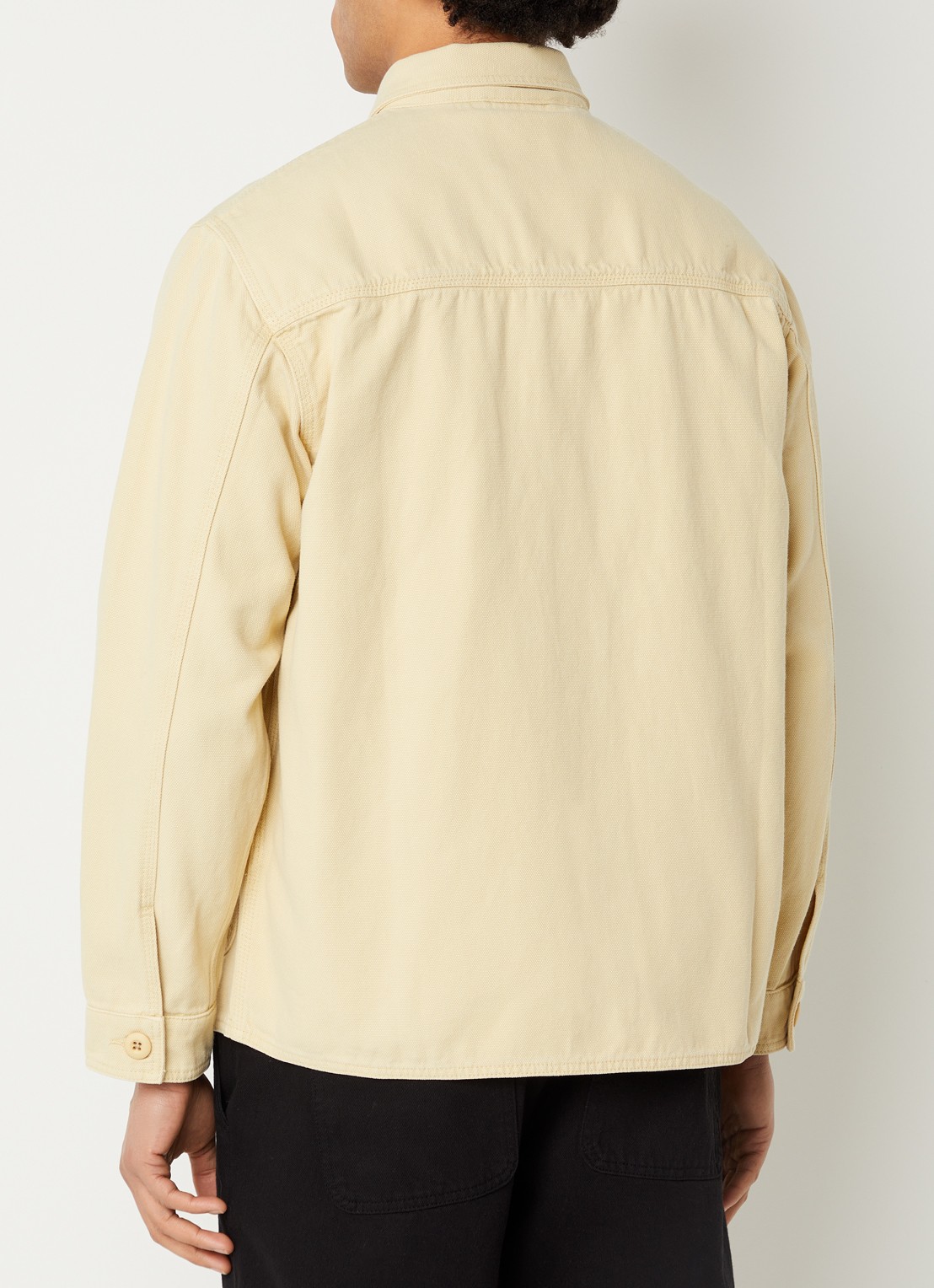 forét Berry overshirt van denim - achterkant 3 geel