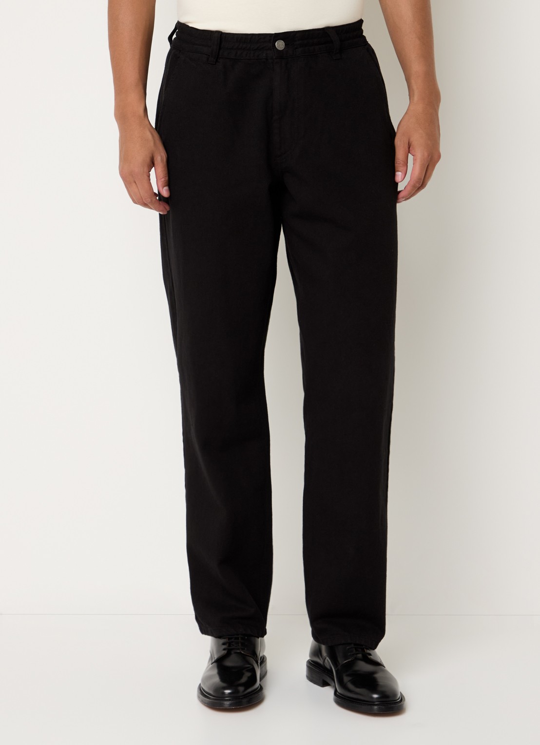 forét Clay loose fit jeans met steekzakken - detail 4 zwart