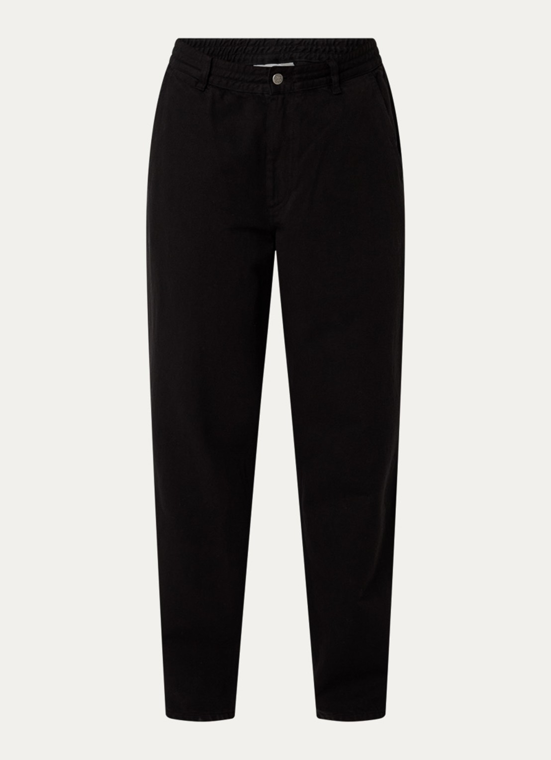 forét Clay loose fit jeans met steekzakken - voorkant zwart