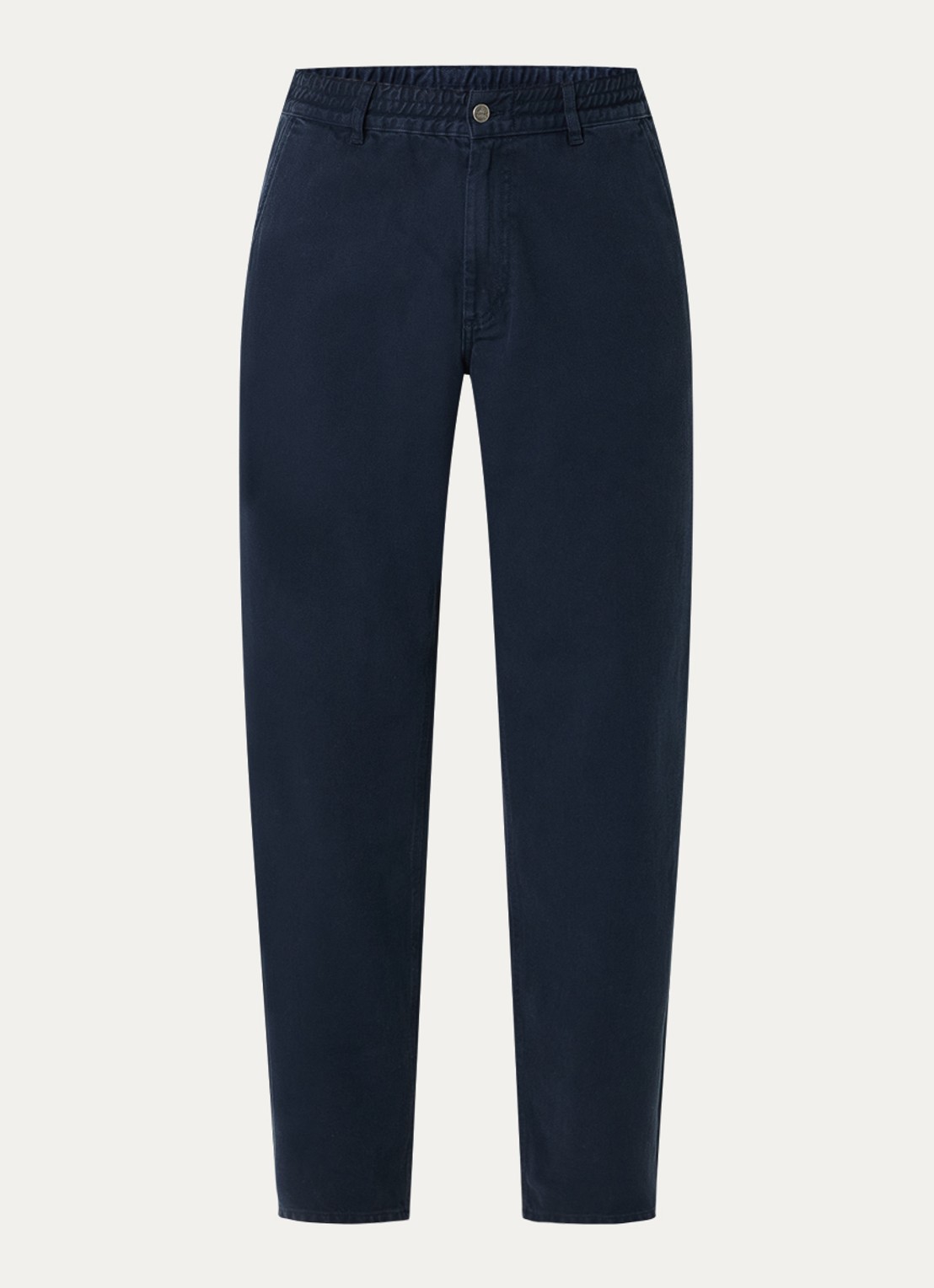 forét Clay straight fit chino met steekzakken - voorkant 3 donkerblauw