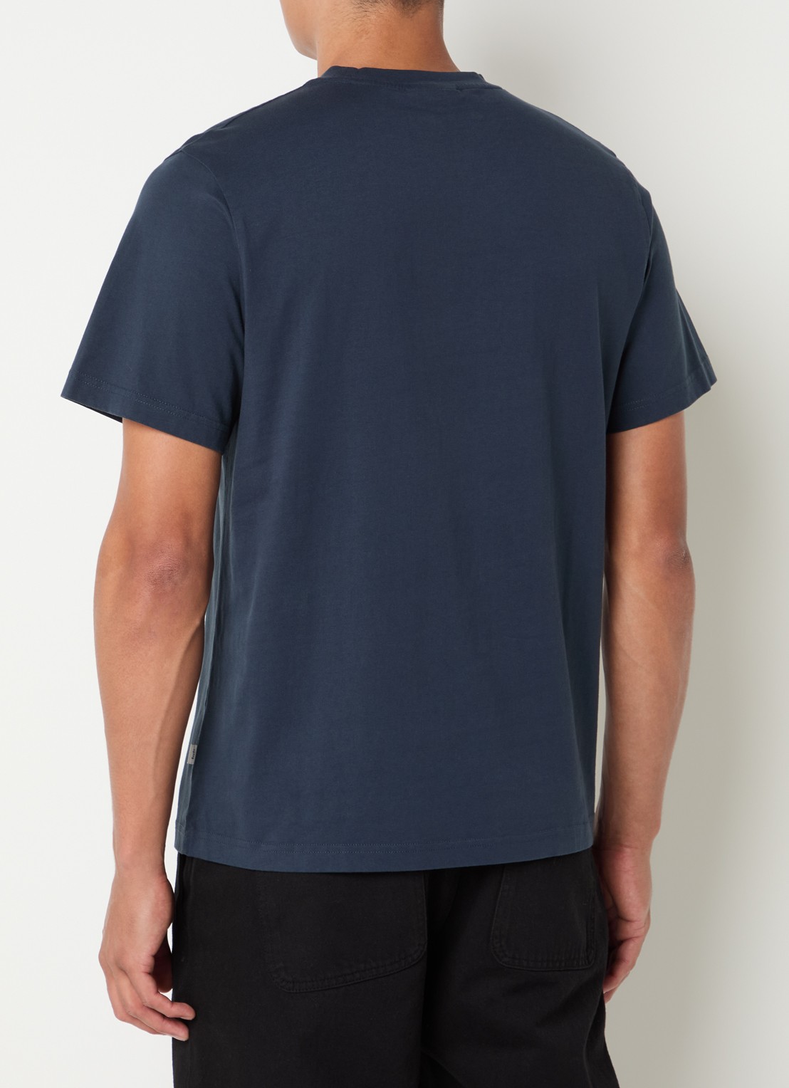 forét Duck T-shirt met borduring - achterkant 3 donkerblauw